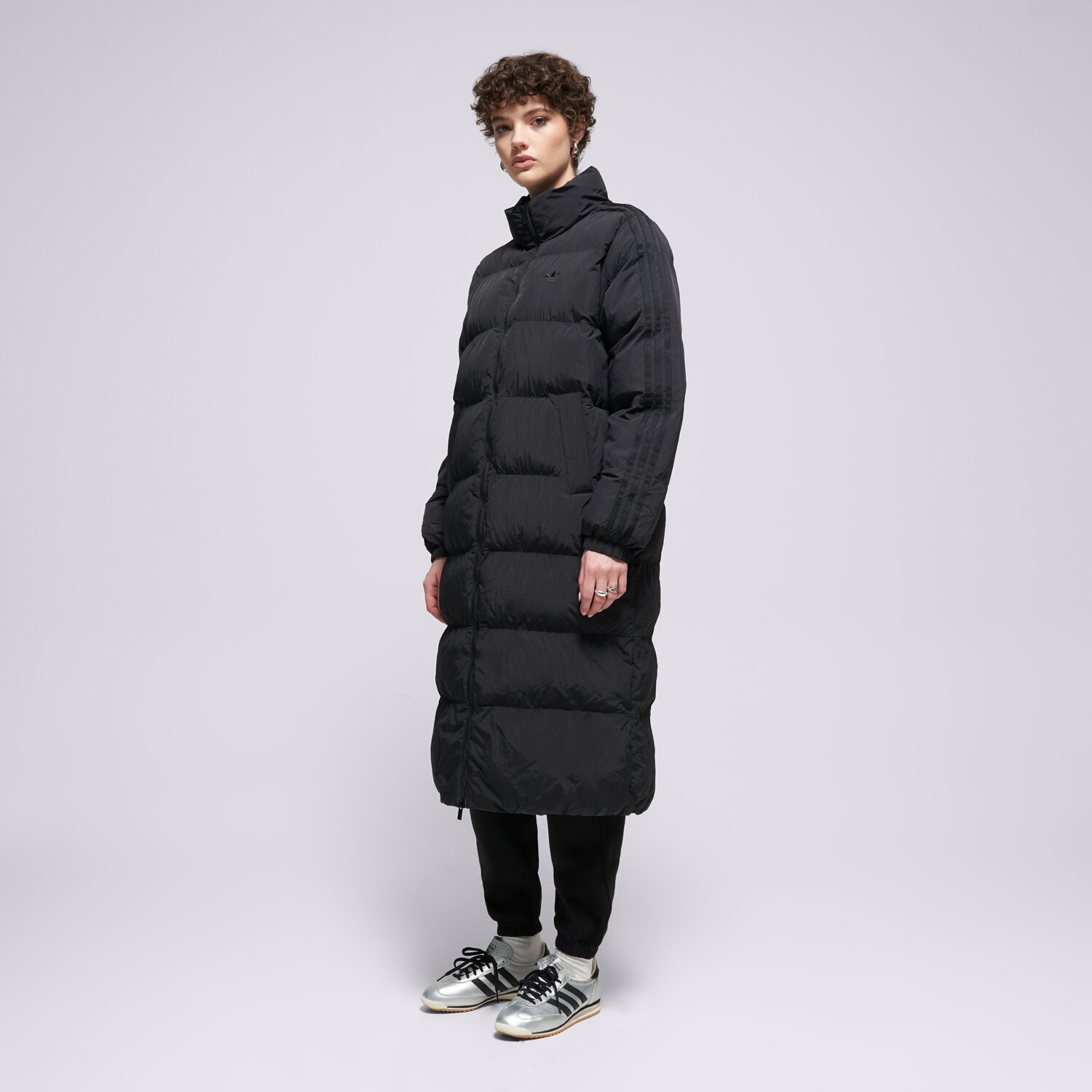 Kurtka zimowa damska ADIDAS KURTKA LONG PUFFER JX2957 CZARNY