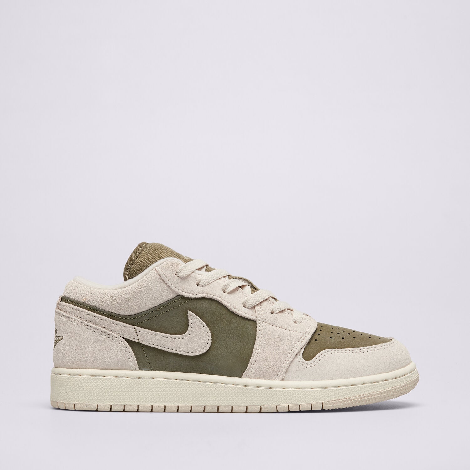 Buty sneakersy dla dzieci JORDAN AIR 1 LOW  HV4396-201 BRĄZOWY