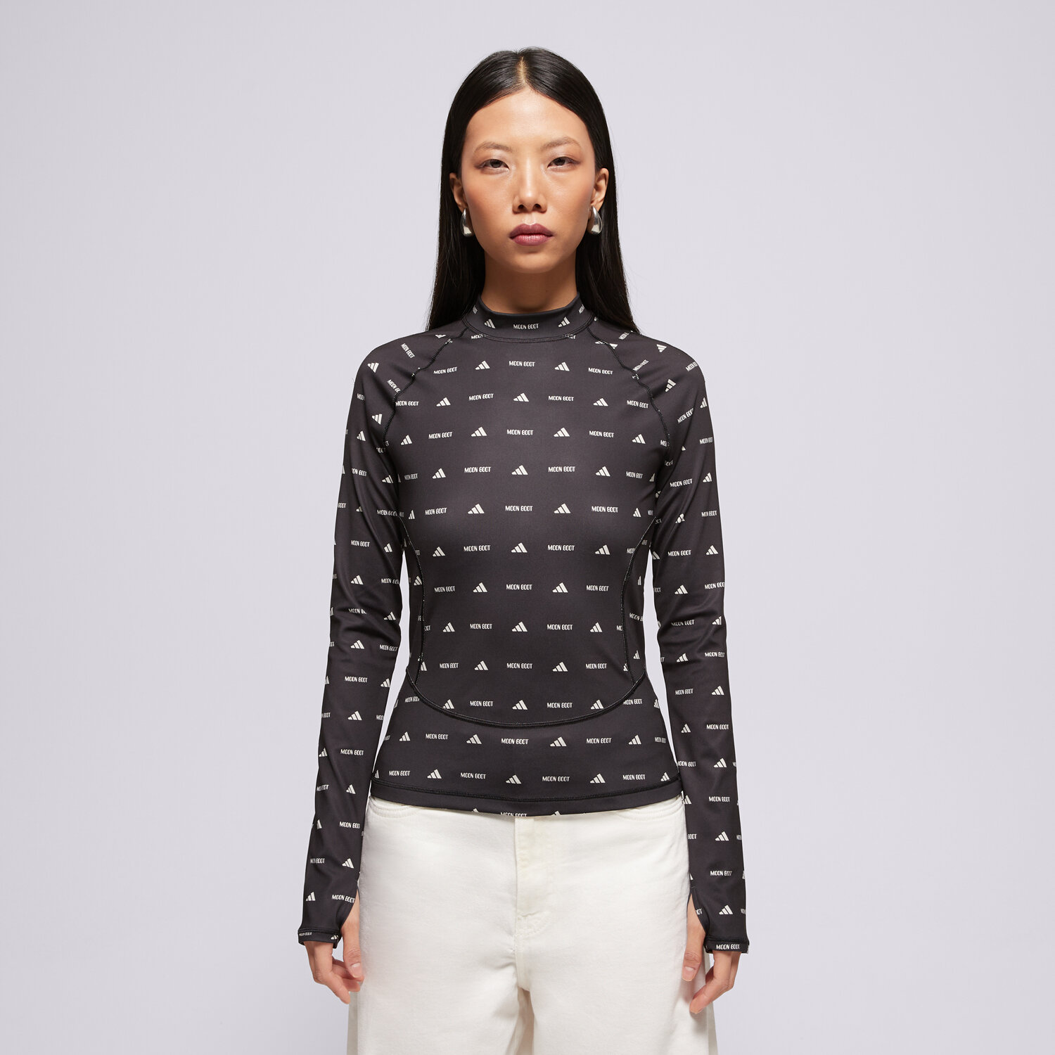 Koszulka, t-shirt damski ADIDAS T-SHIRT LONG SLEEVE TOP JM6507 CZARNY