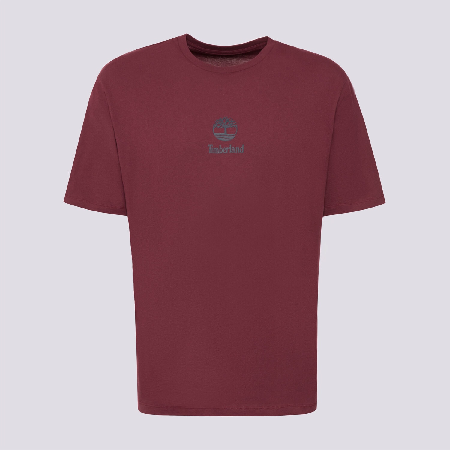 Koszulka, t-shirt sportowy męski TIMBERLAND T-SHIRT NEW SMALL LOGO PRINT SS TEE BURGUNDY TB0A6WWT6481 FIOLETOWY