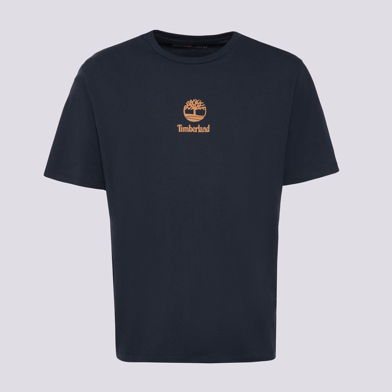 Koszulka, t-shirt sportowy męski TIMBERLAND T-SHIRT NEW SMALL LOGO PRINT SS TEE DARK SAPPHIRE TB0A6WWTT271 GRANATOWY