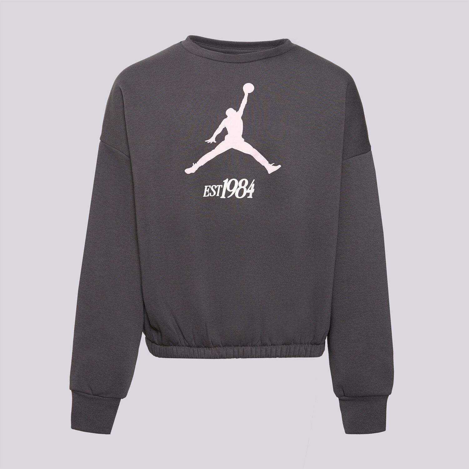 Sportowa bluza dziecięca JORDAN BLUZA JUMPMAN CLUB PLEATED FLC CREW GIRL 45F410-G0T CZARNY