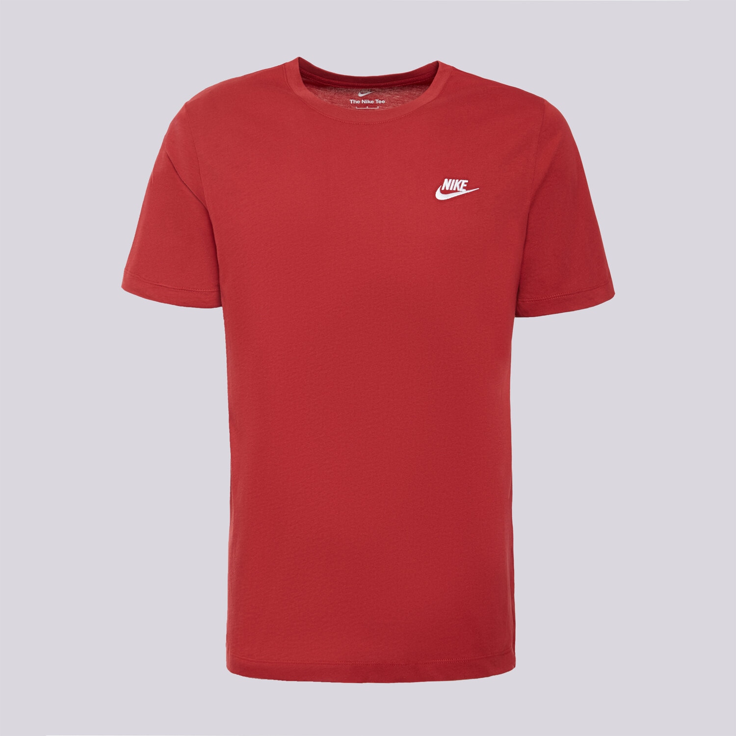 Koszulka, t-shirt sportowy męski NIKE T-SHIRT M NSW CLUB TEE AR4997-613 BORDOWY