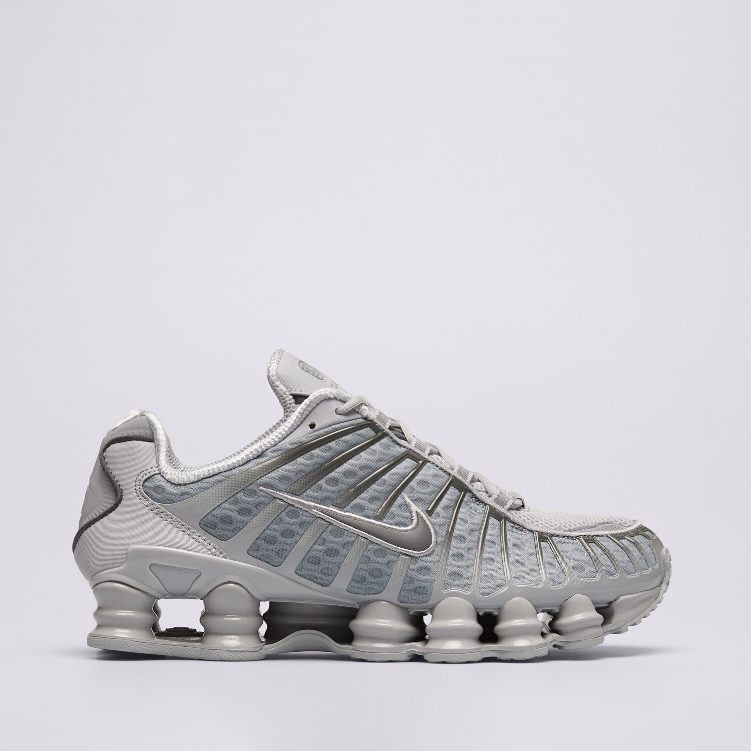 Buty sneakersy męskie NIKE SHOX TL AV3595-015 SZARY
