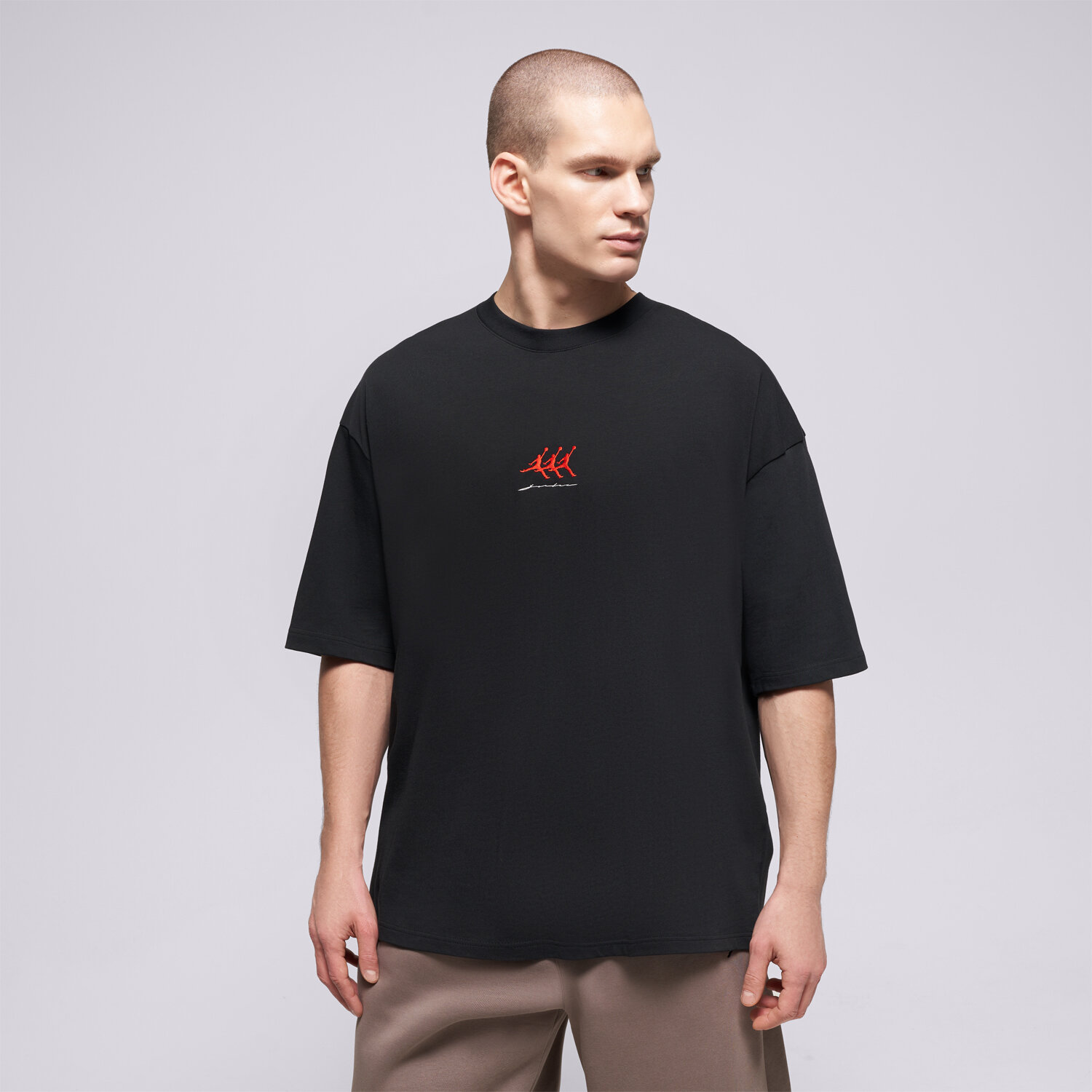 Koszulka, t-shirt sportowy męski JORDAN T-SHIRT JORDAN FLIGHT IF3133-010 CZARNY