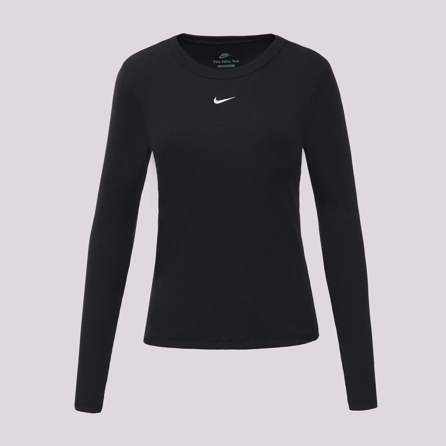 Koszulka, t-shirt damski NIKE T-SHIRT LS TEE RIB TIGHT W NSW IH7691-010 CZARNY