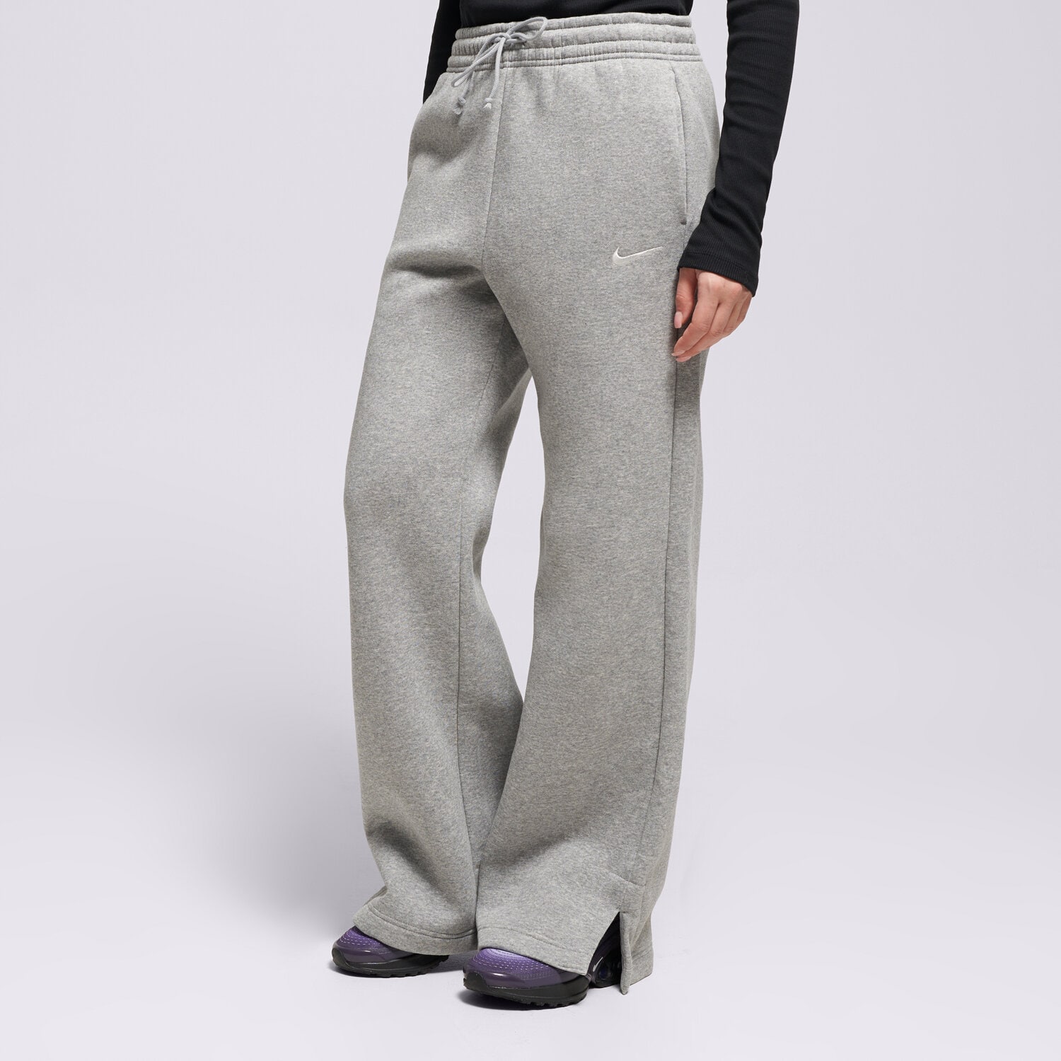 Spodnie sportowe damskie NIKE SPODNIE PHNX FLC HR PANT WIDE 2 W NSW IH1011-063 SZARY