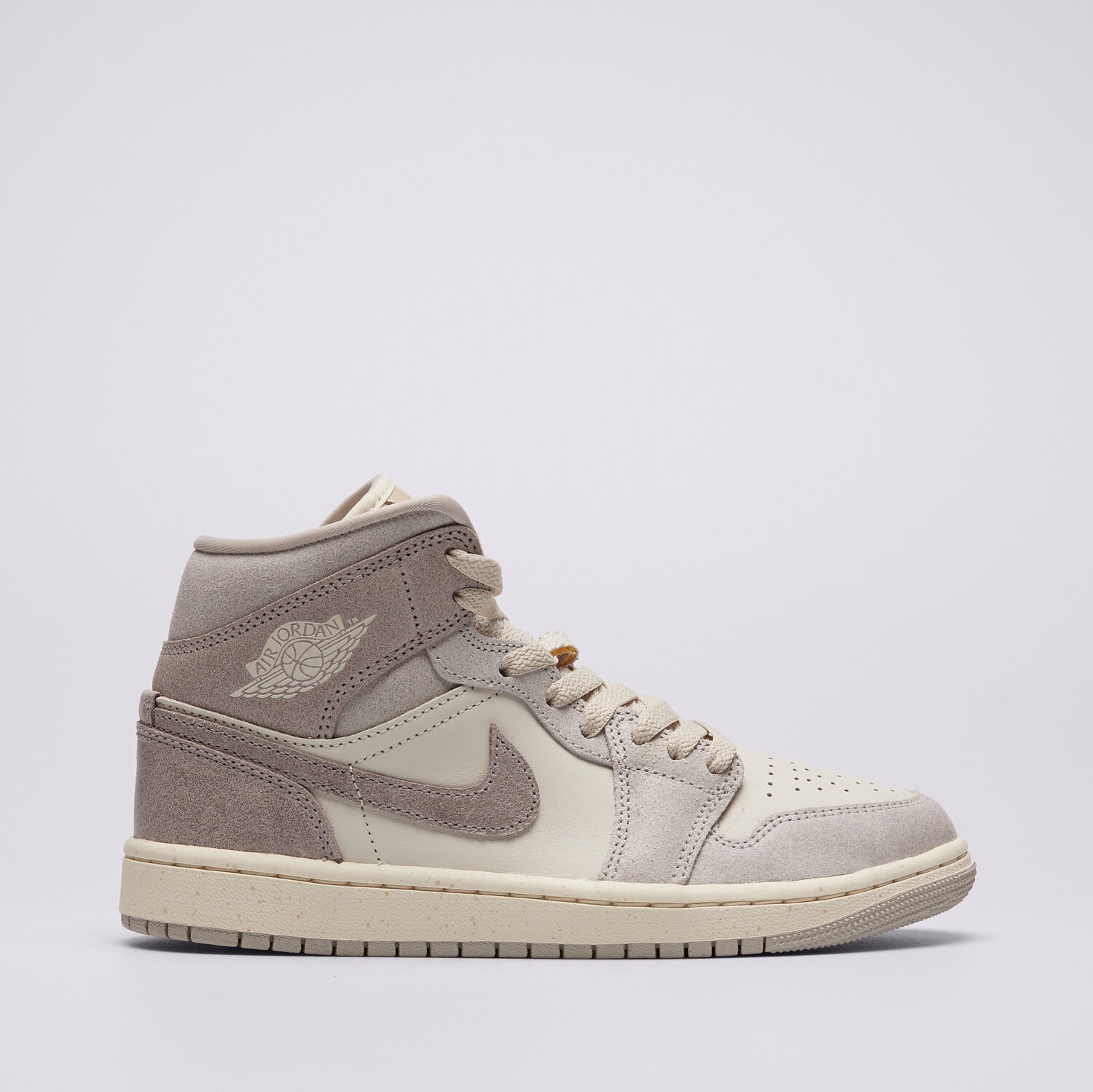 Buty sneakersy damskie WMNS AIR JORDAN 1 MID SE V2 IB7010-001 SZARY