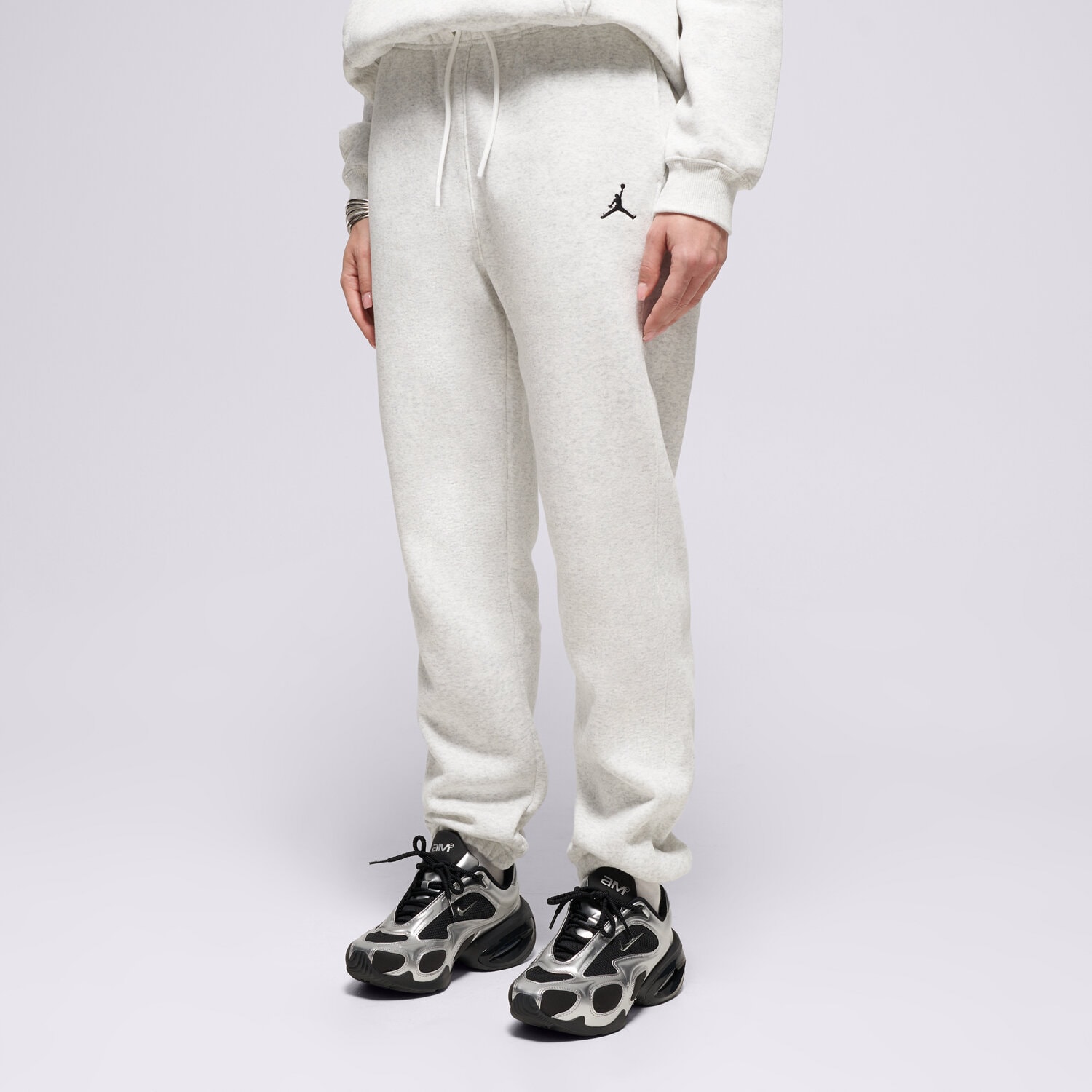 Spodnie sportowe damskie JORDAN SPODNIE BROOKLYN FLEECE FV7077-051 SZARY