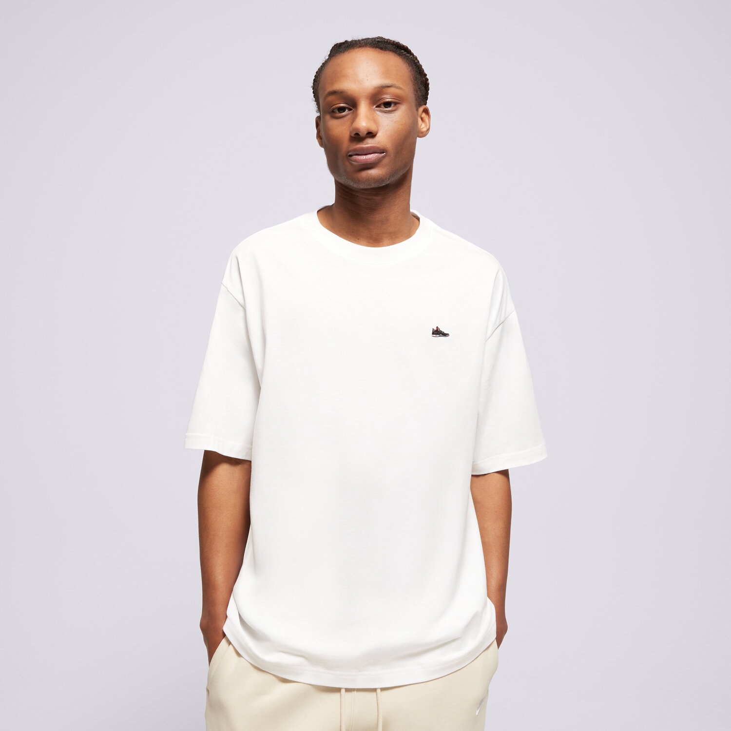 Koszulka, t-shirt sportowy męski JORDAN T-SHIRT JORDAN IF3107-100 BIAŁY