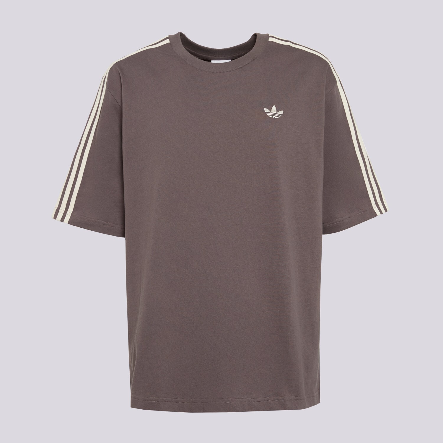 Koszulka, t-shirt sportowy męski ADIDAS T-SHIRT 3S TEE KE1591 BRĄZOWY