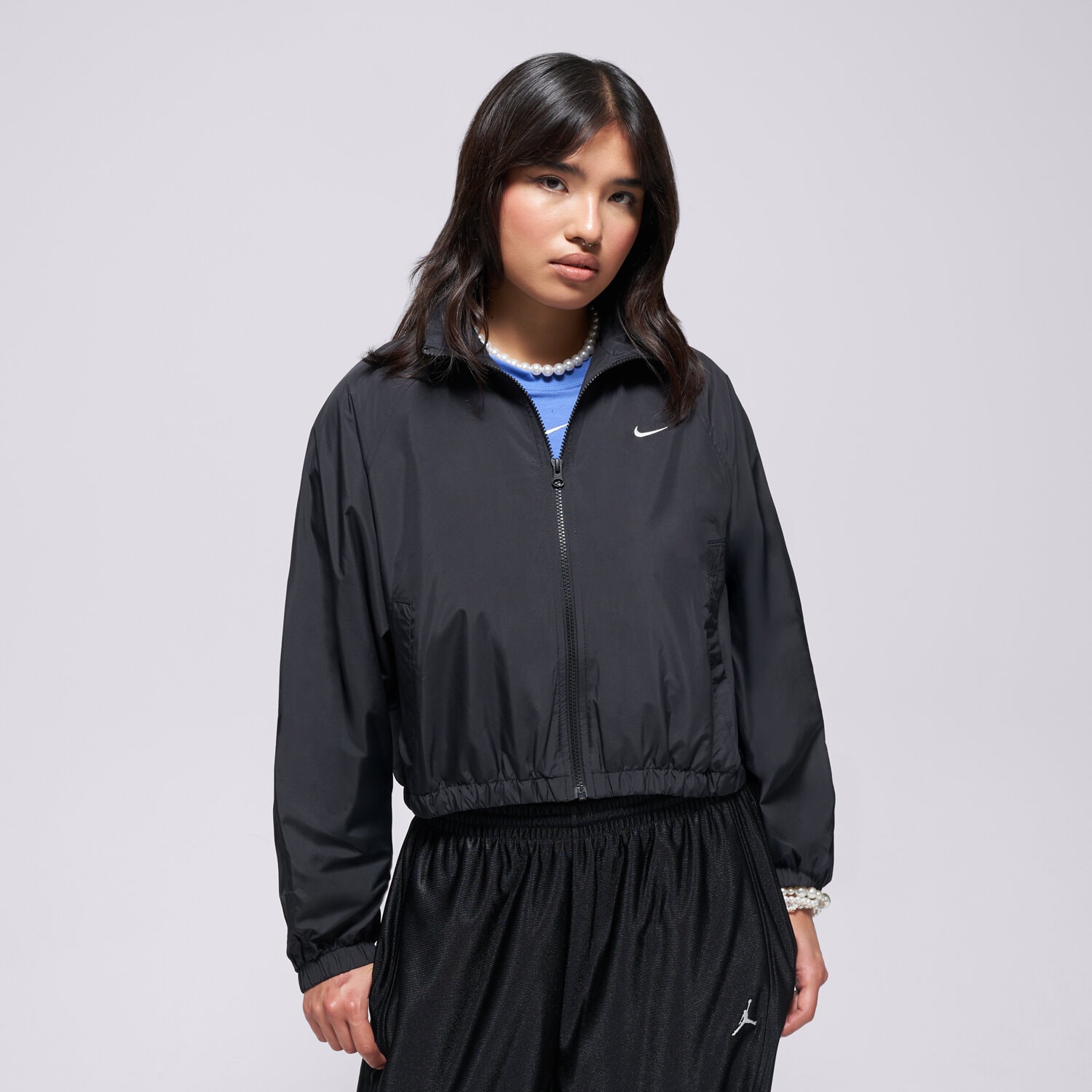 Kurtka wiosenna / jesienna damska NIKE KURTKA CLSSC UV TRACK JKT W NSW IO1473-010 CZARNY