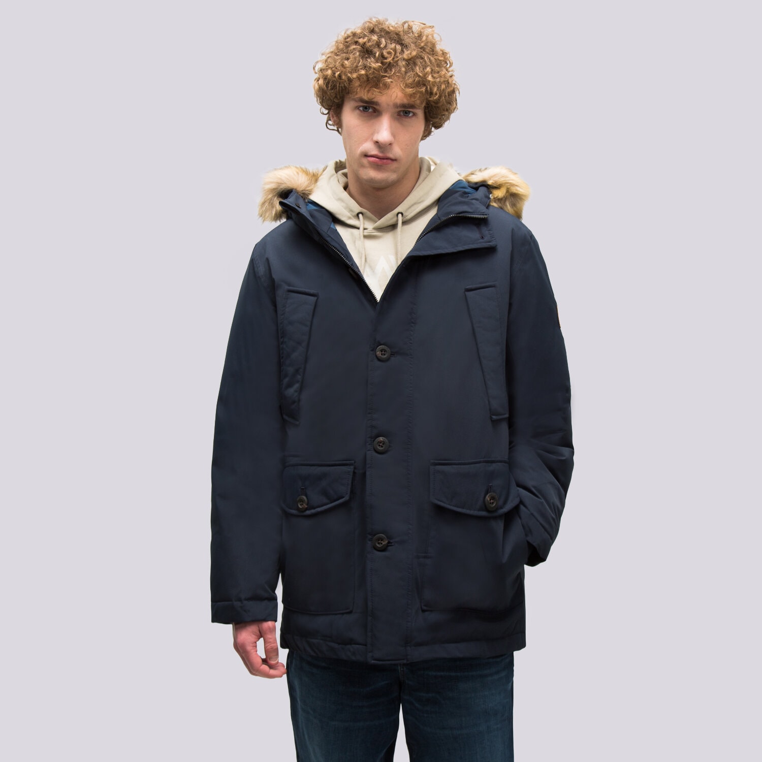 Kurtka zimowa męska TIMBERLAND KURTKA WP SCAR RIDGE PARKA W DRYVENT TECHNOLOGY TB0A22W24331 GRANATOWY