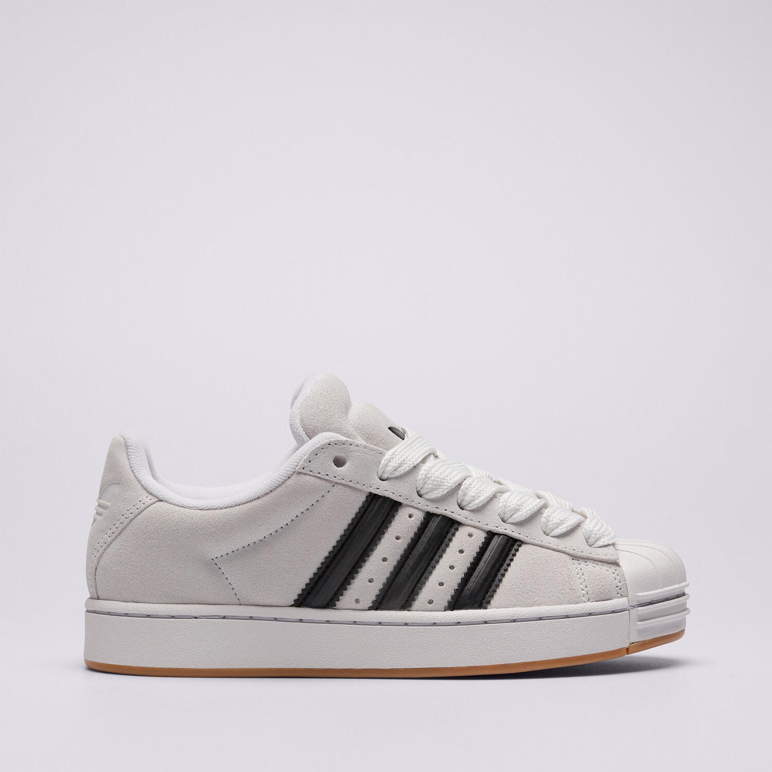 Buty sneakersy dla dzieci ADIDAS SUPERSTAR ST J KJ1191 BRĄZOWY