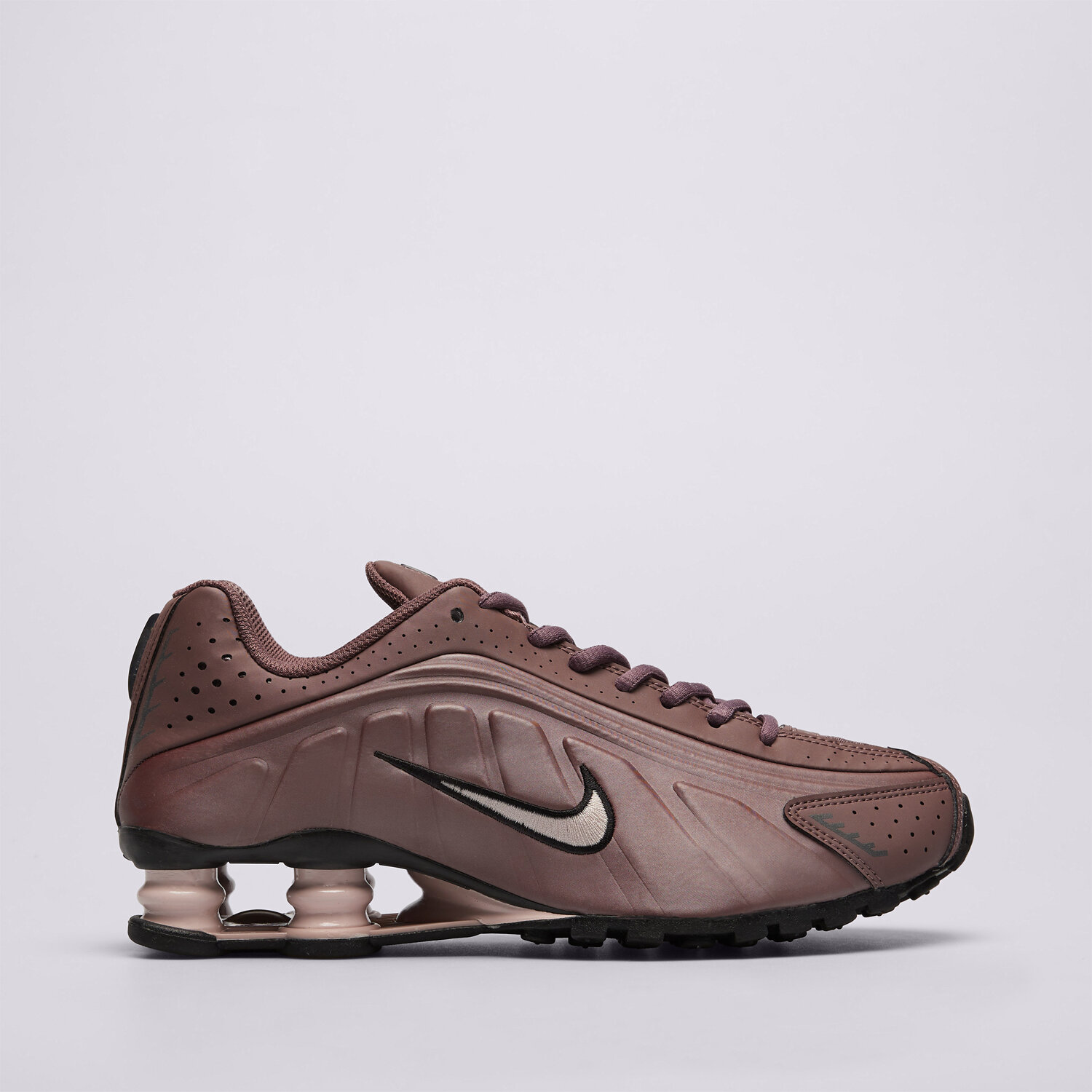 Buty sneakersy dla dzieci NIKE SHOX R4 CW2626-500 BORDOWY