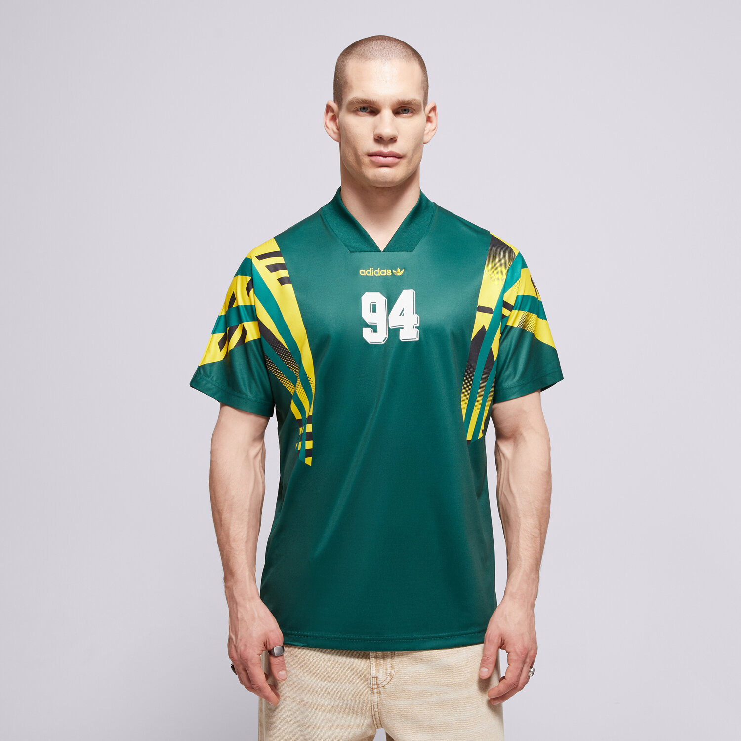 Koszulka, t-shirt sportowy męski ADIDAS T-SHIRT SANTIAGO JSY KS5502 ZIELONY