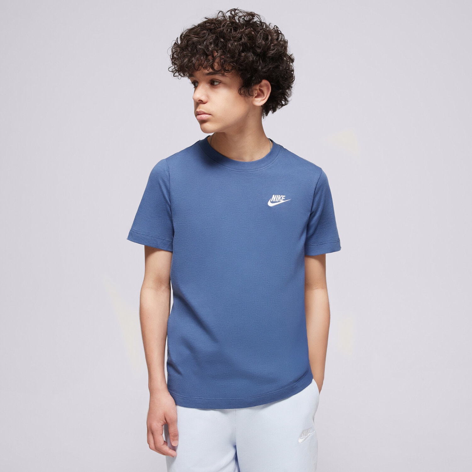 Koszulka, t-shirt dla dzieci NIKE T-SHIRT NSW FUTURA FZ5177-461 NIEBIESKI