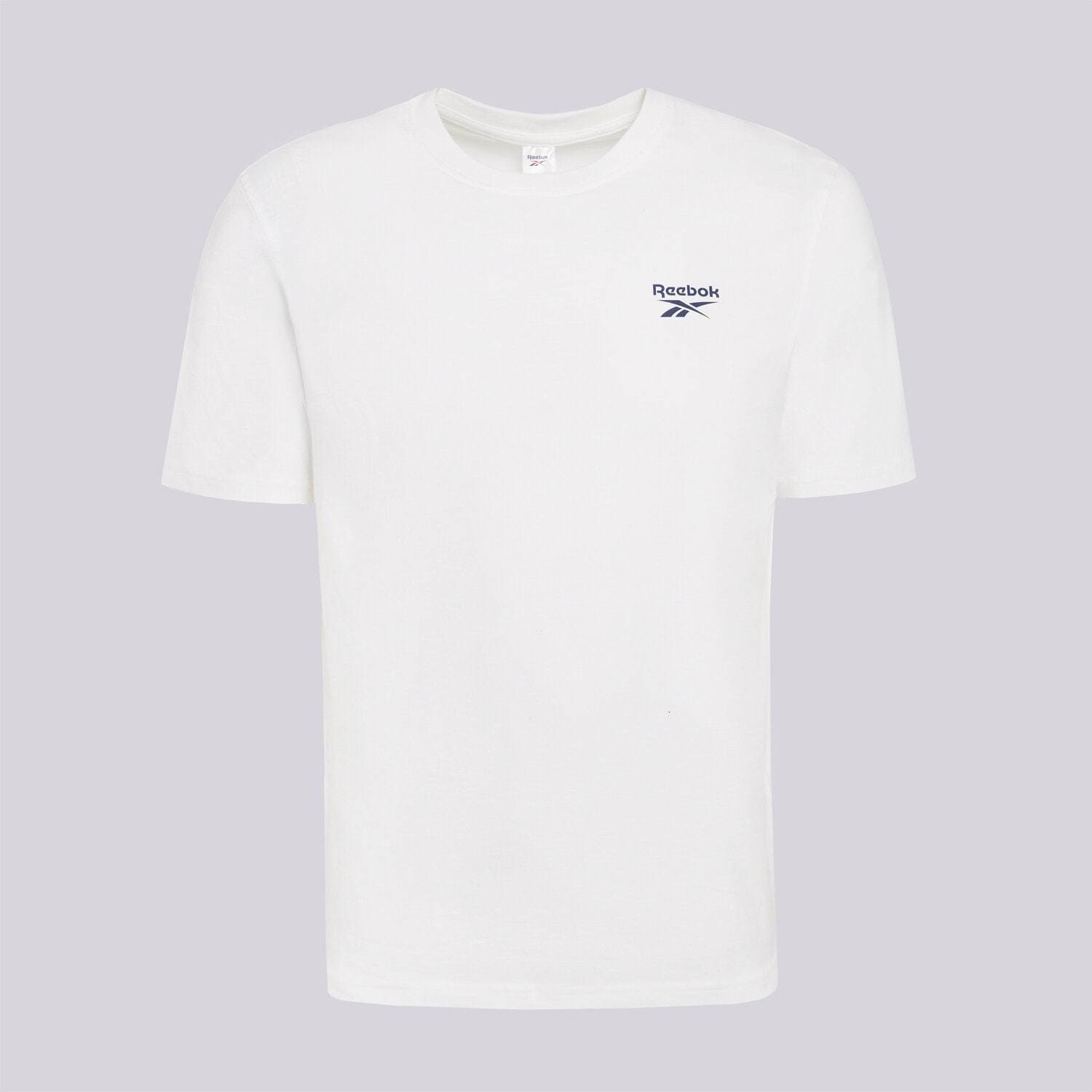 Koszulka, t-shirt sportowy męski REEBOK T-SHIRT CODY SMALL LOGO CREW NECK 100240911 BIAŁY