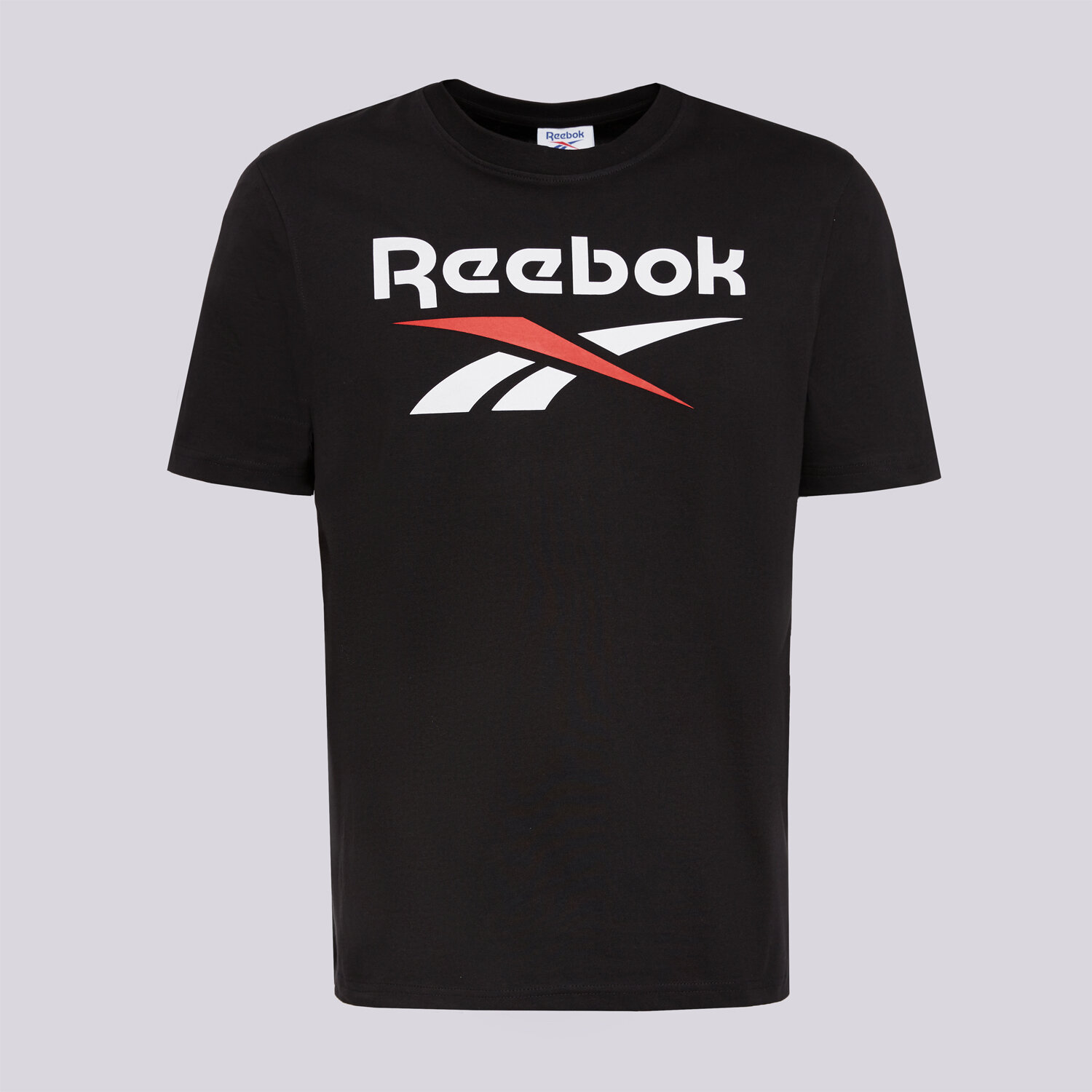 Koszulka, t-shirt sportowy męski REEBOK T-SHIRT BRUNO BIG LOGO CREW NECK SS TEE 100240887 CZARNY