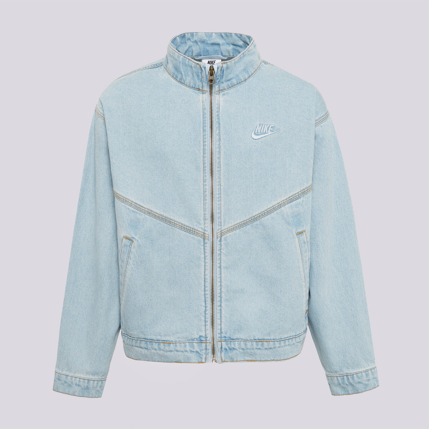 Dziecięca kurtka przejściowa (wiosenna/jesienna) NIKE KURTKA WR DENIM JACKET GIRL IF2317-436 NIEBIESKI