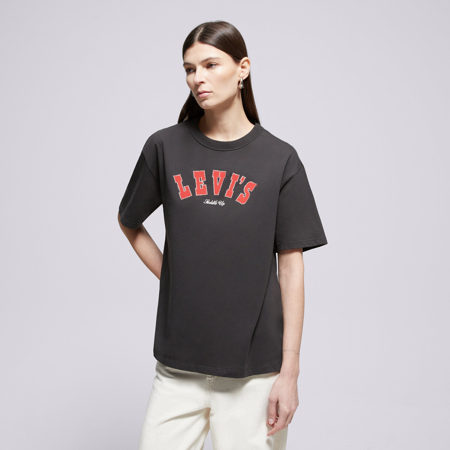 Koszulka, t-shirt damski LEVI'S T-SHIRT GR TABOR TEE BLACKS 001MX-0022 CZARNY