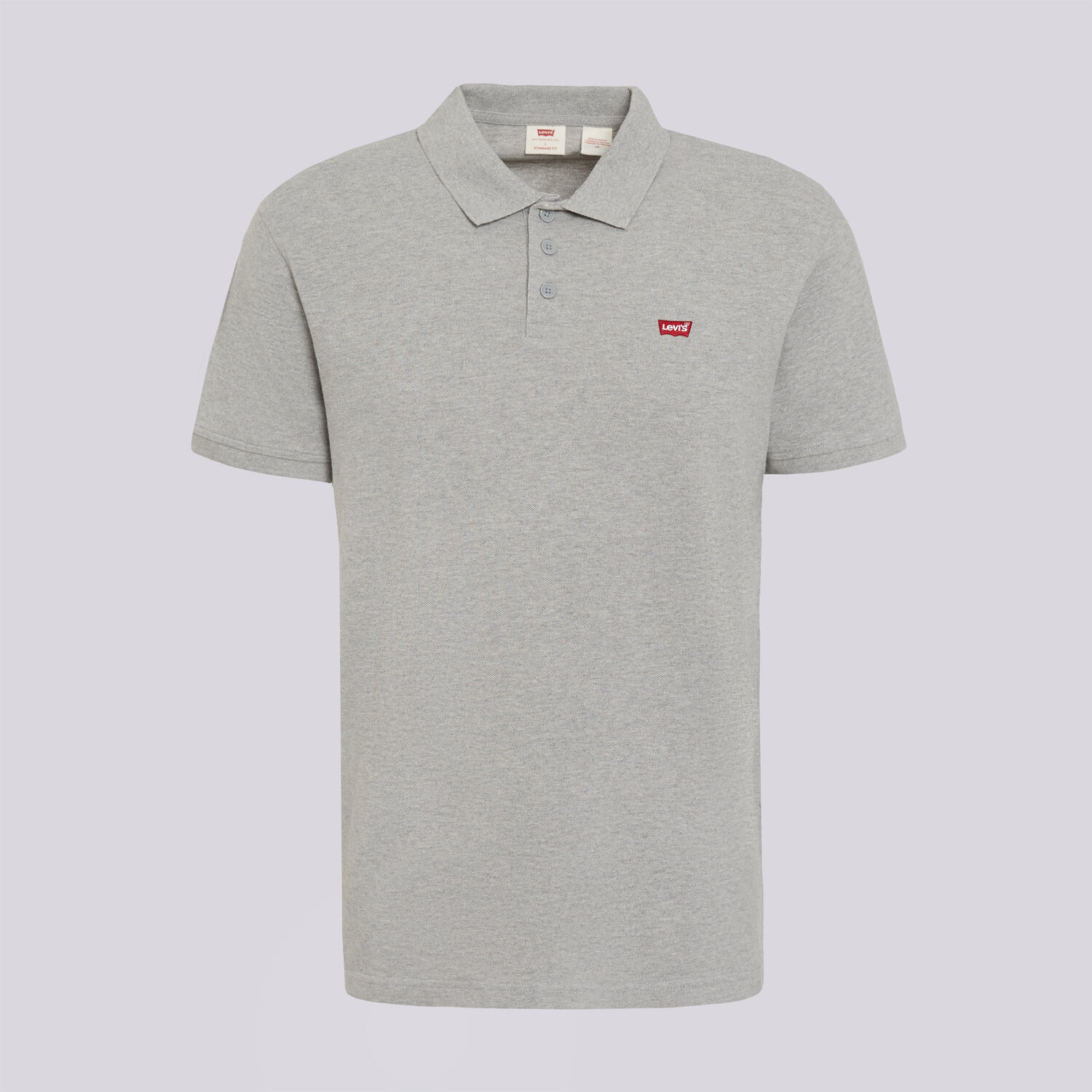 Koszulka, t-shirt sportowy męski LEVI'S POLO LEVIS HM POLO GREYS 35883-0004 SZARY