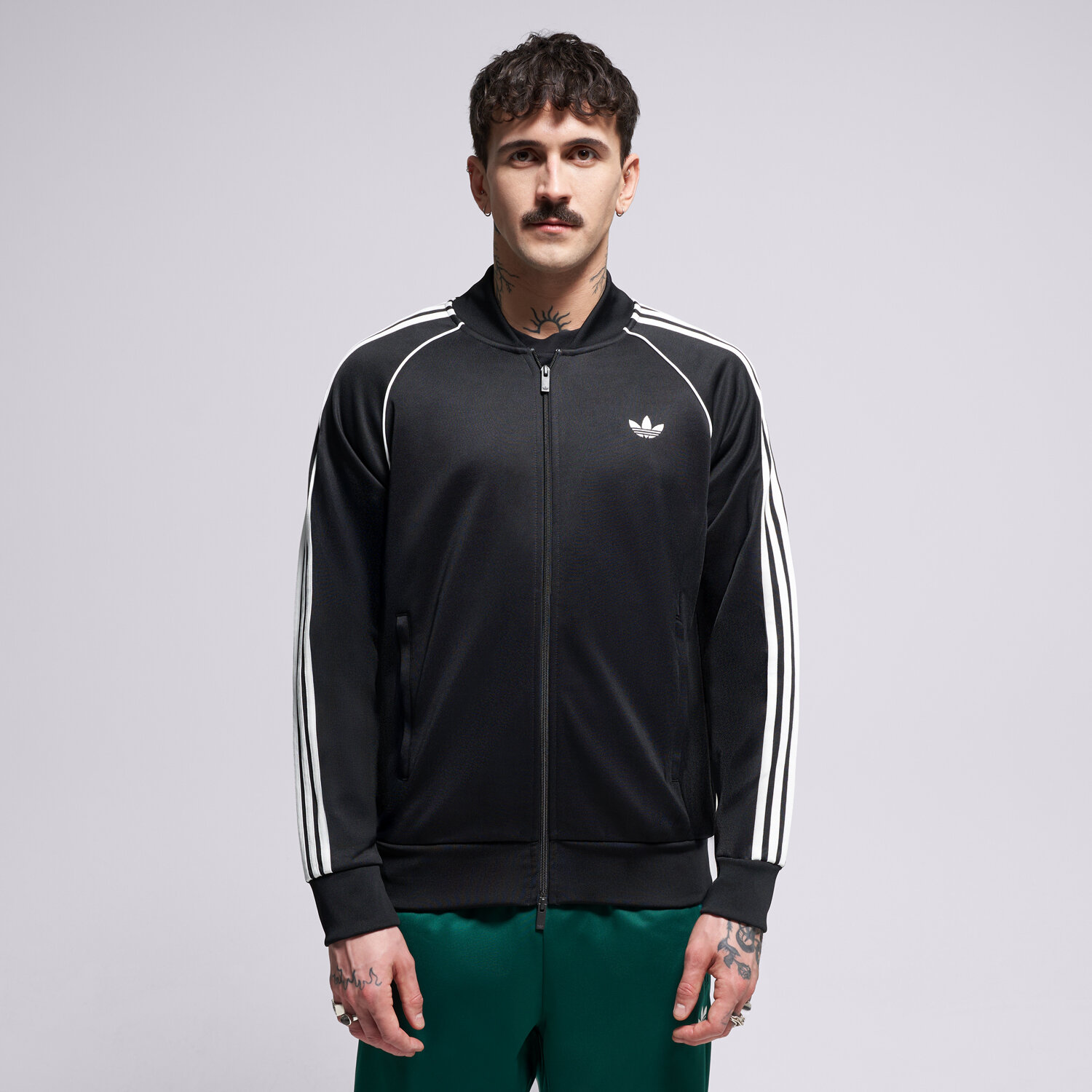 Bluza męska ADIDAS BLUZA ROZPINANA SST TT KE3512 CZARNY