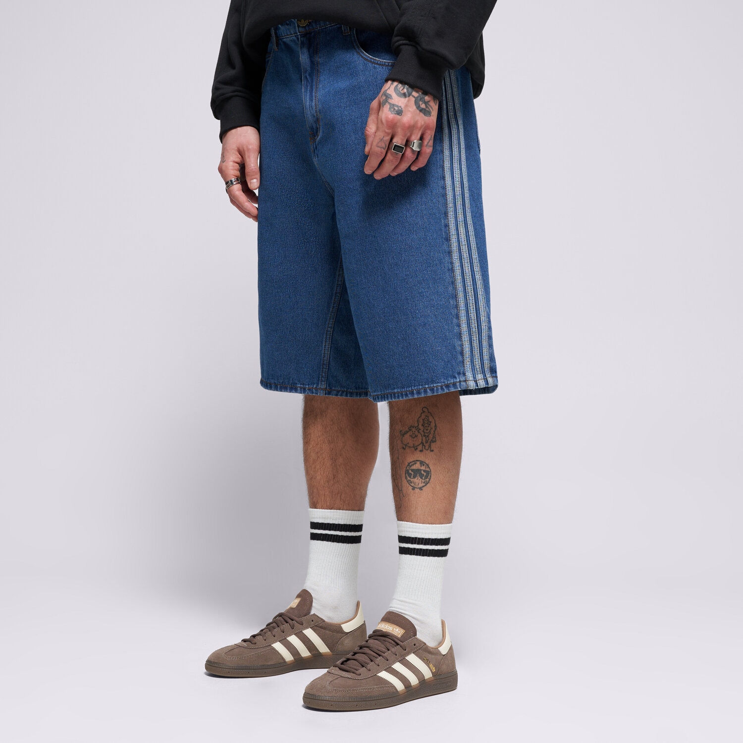 Krótkie spodenki, szorty męskie ADIDAS SZORTY FIREBIRD SHORT KD1500 NIEBIESKI