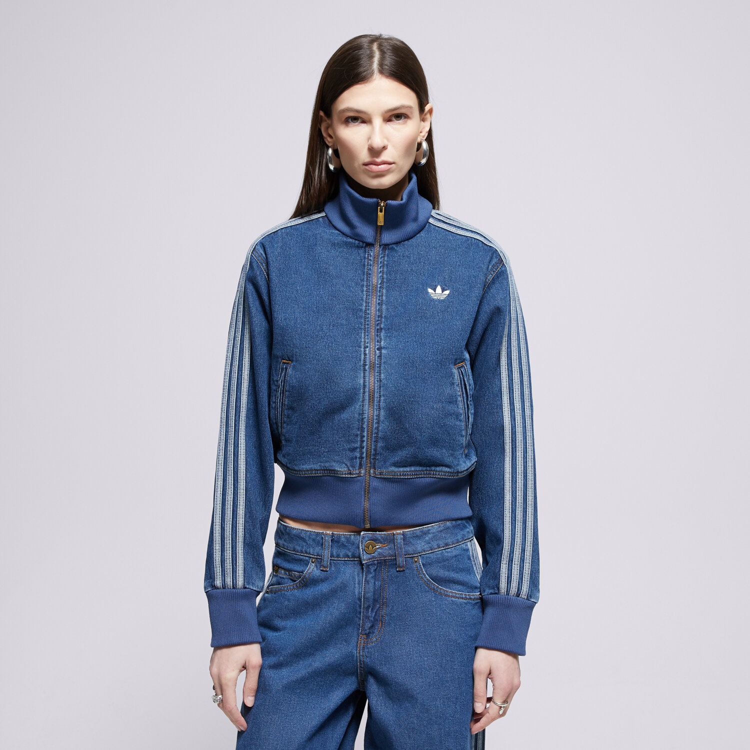 Kurtka wiosenna / jesienna damska ADIDAS KURTKA FIREBIRD TT D KD2913 NIEBIESKI