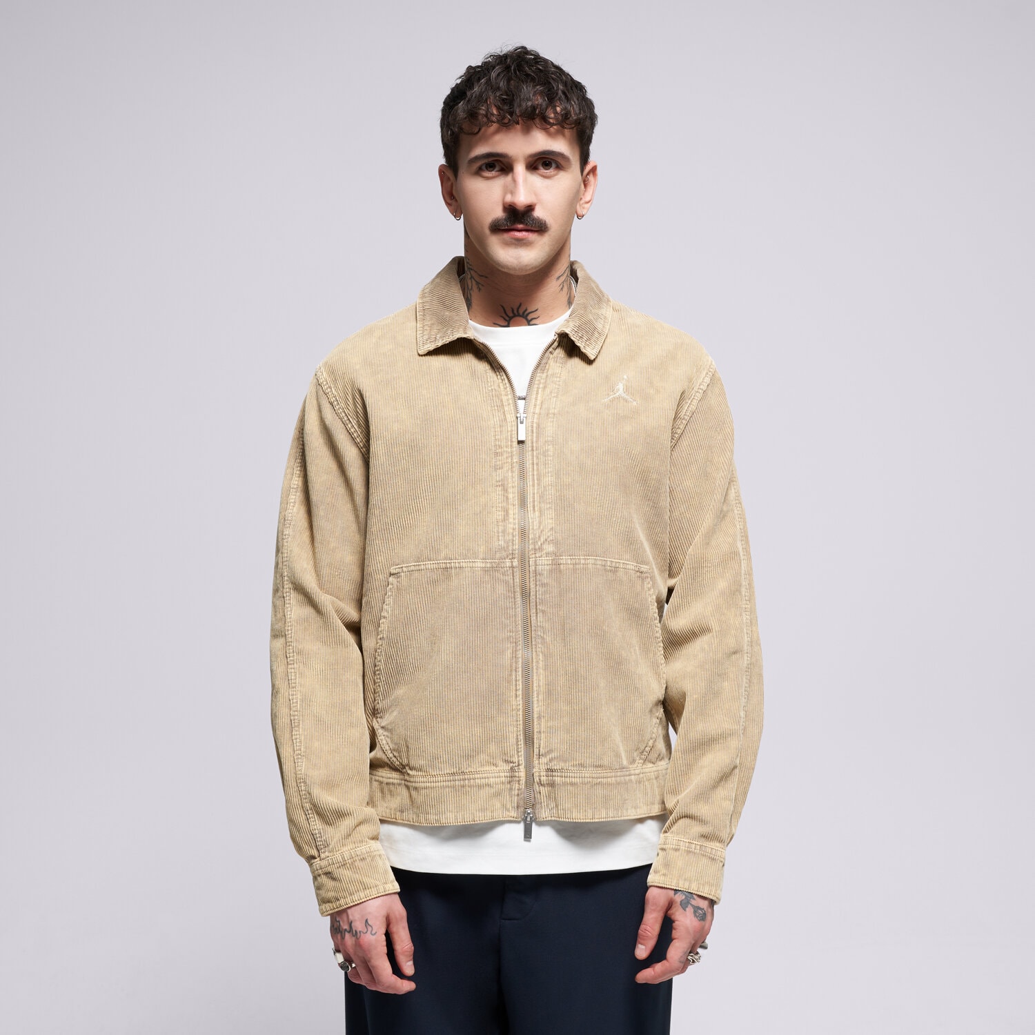 Kurtka wiosenna / jesienna męska JORDAN KURTKA JORDAN FLIGHT IF1825-247 BRĄZOWY