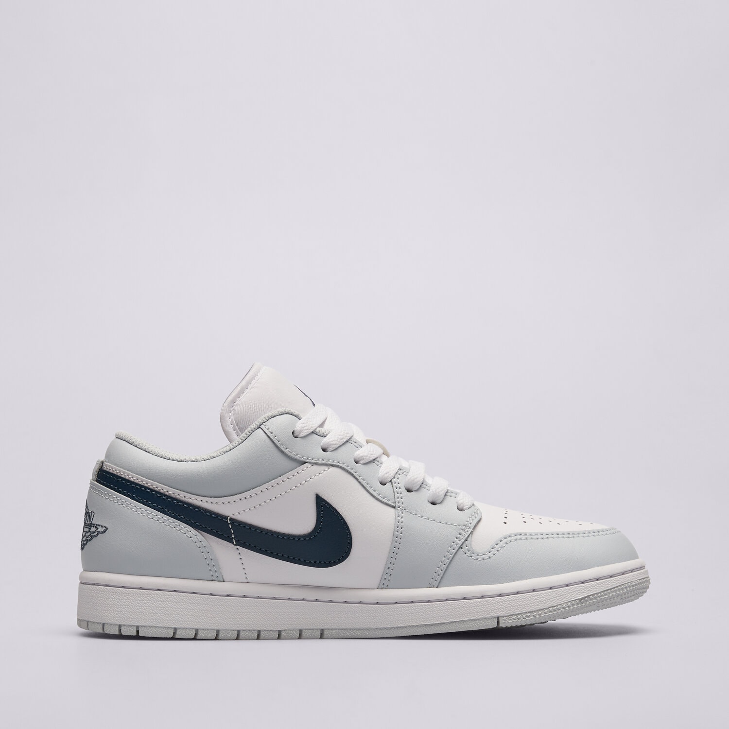 Buty sneakersy męskie AIR JORDAN 1 LOW  553558-400 NIEBIESKI