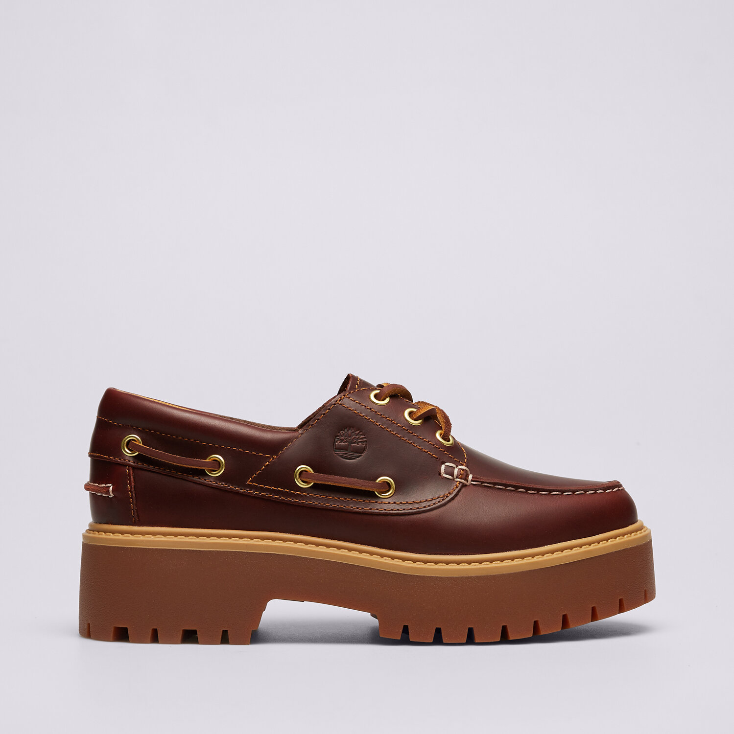 Buty casual damskie TIMBERLAND STONE STREET BOAT SHOE TB0A2QDMD571 BRĄZOWY