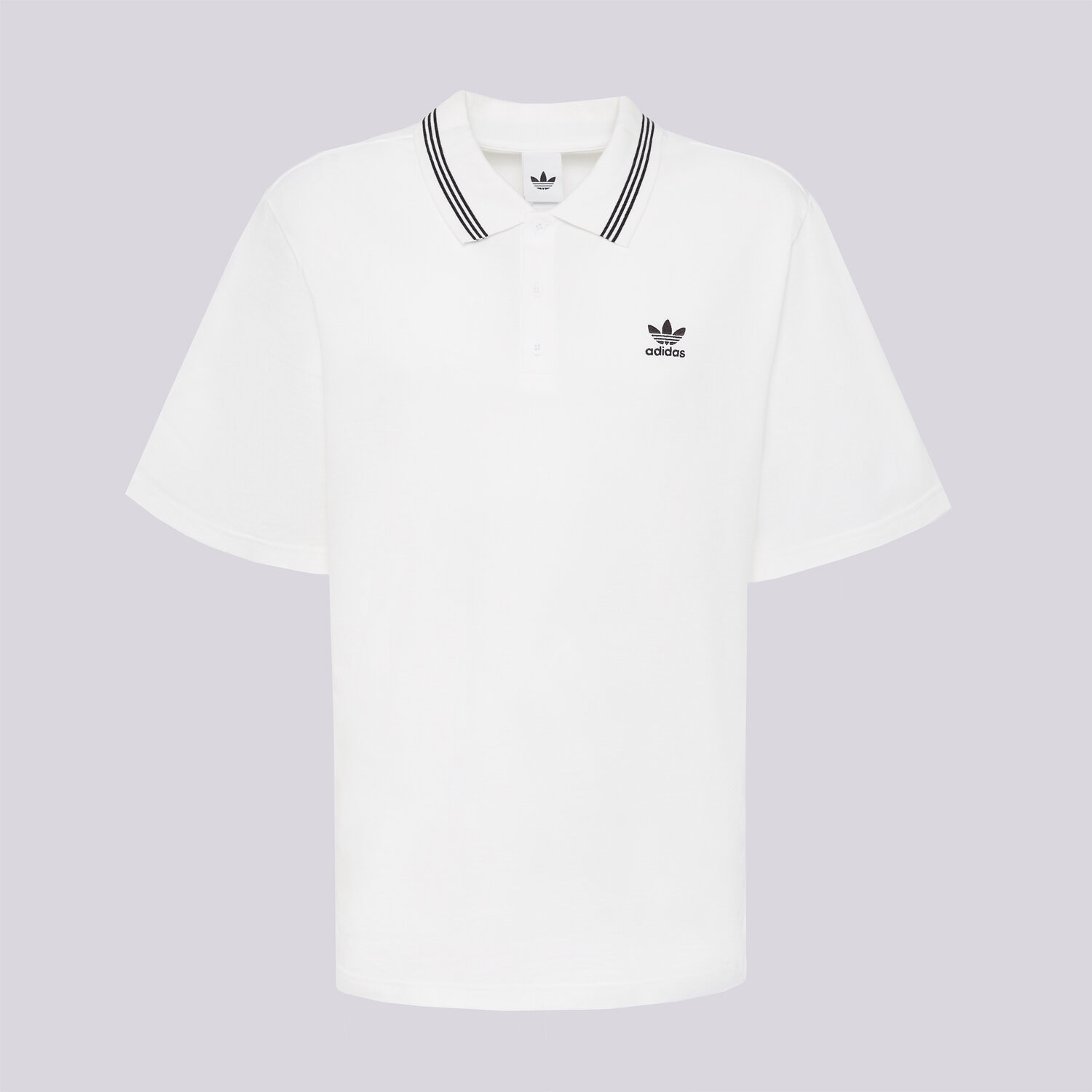 Koszulka, t-shirt sportowy męski ADIDAS POLO LOOSE POLO JW5898 BIAŁY