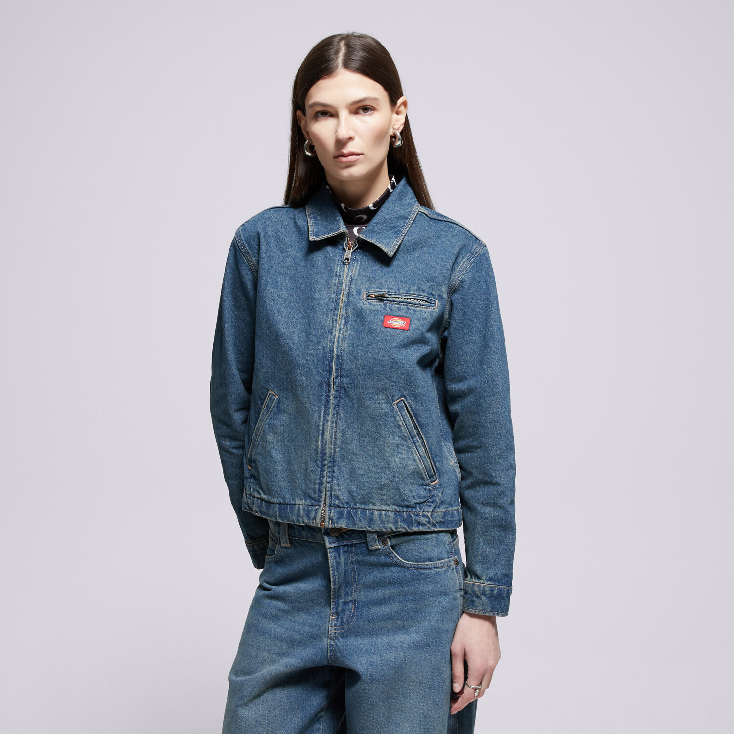 Kurtka wiosenna / jesienna damska DICKIES DENIM PAINTER JACKET W  DK0A883EL231 NIEBIESKI