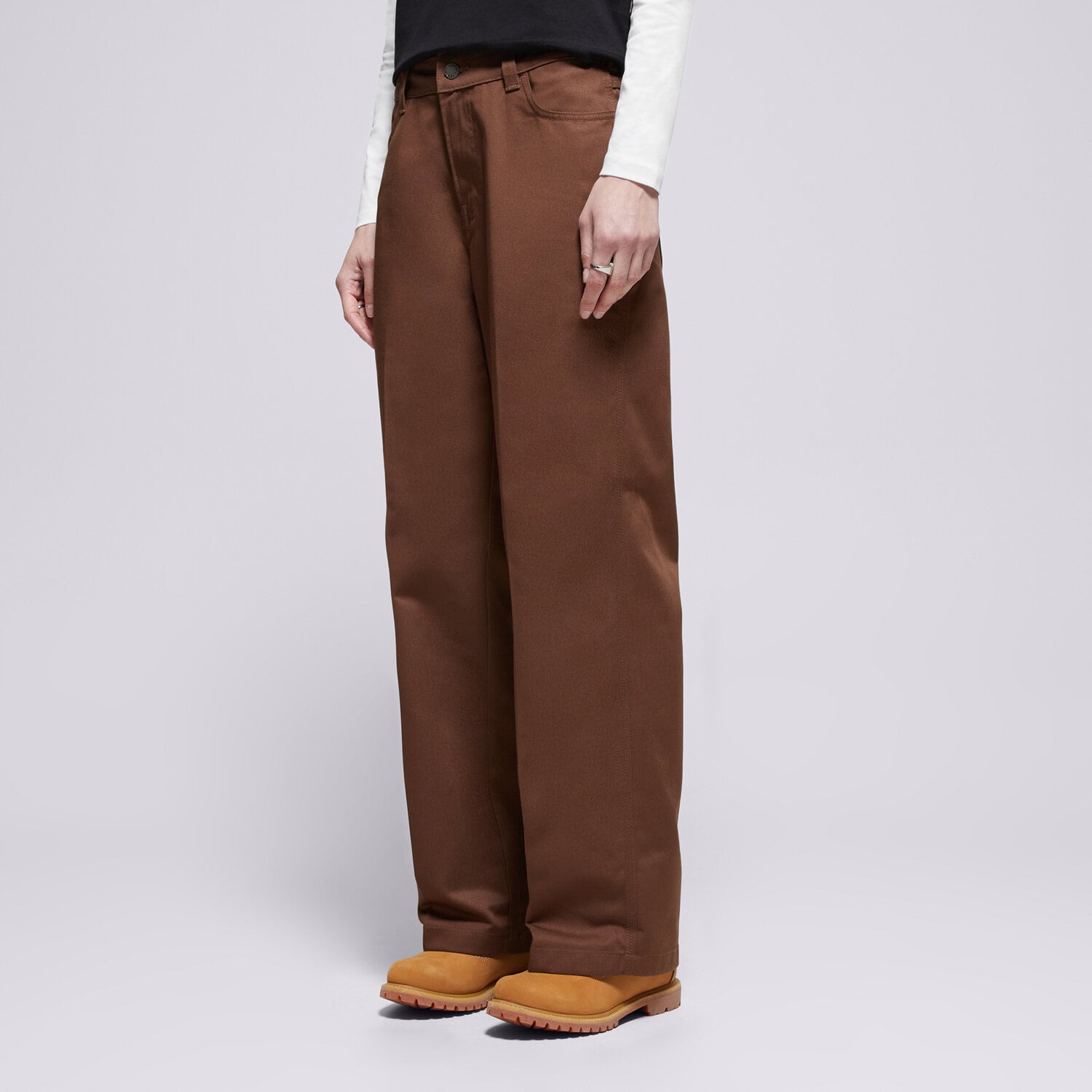 Spodnie sportowe damskie DICKIES SPODNIE LOOSE STRAIGHT PANT W UNION DK0A883G0TB1 BRĄZOWY
