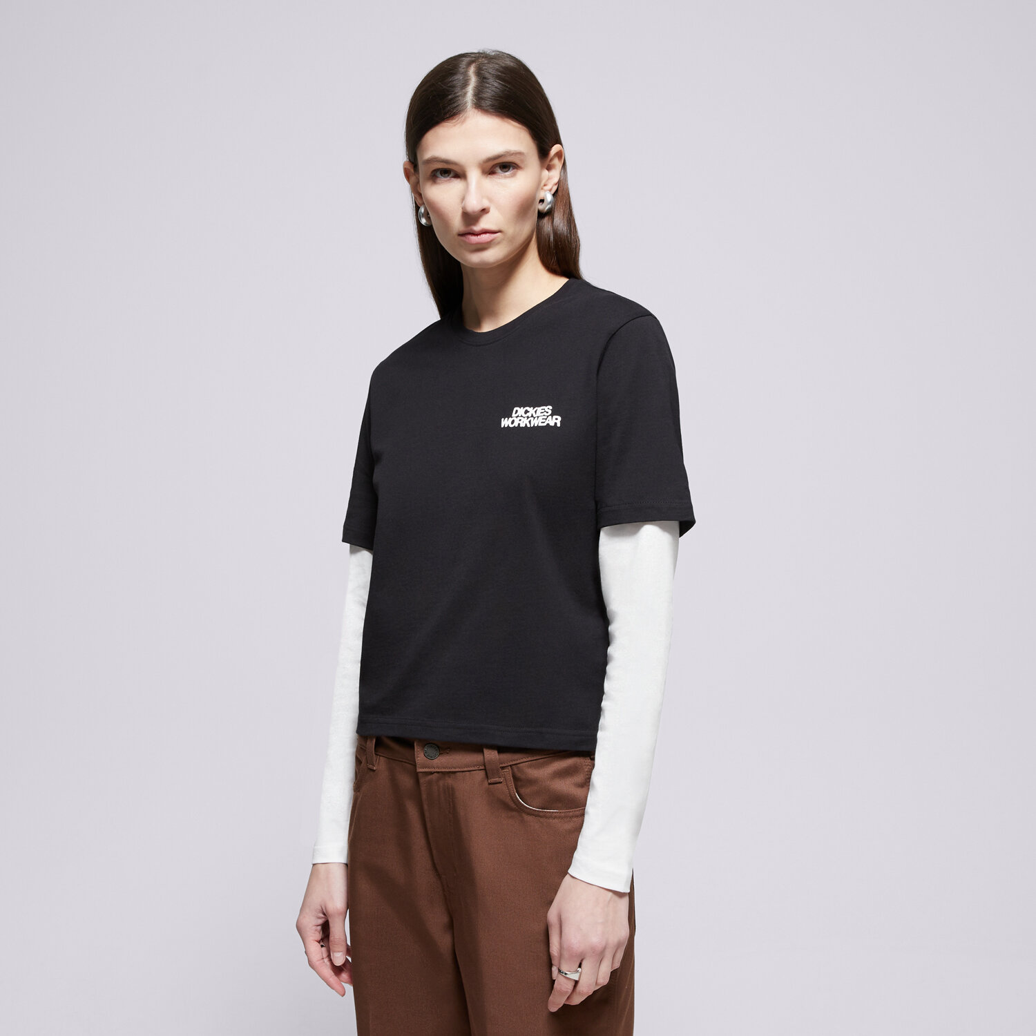 Koszulka, t-shirt damski DICKIES T-SHIRT TORREY 2FER TEE W DK0A88GKBLK1 CZARNY