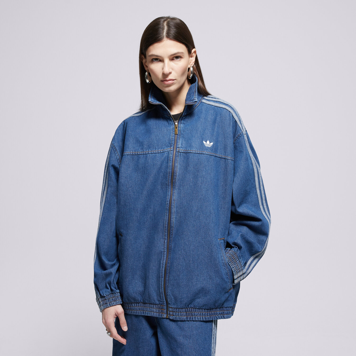 Kurtka wiosenna / jesienna damska ADIDAS KURTKA FIREBIRD TT D KD2920 NIEBIESKI