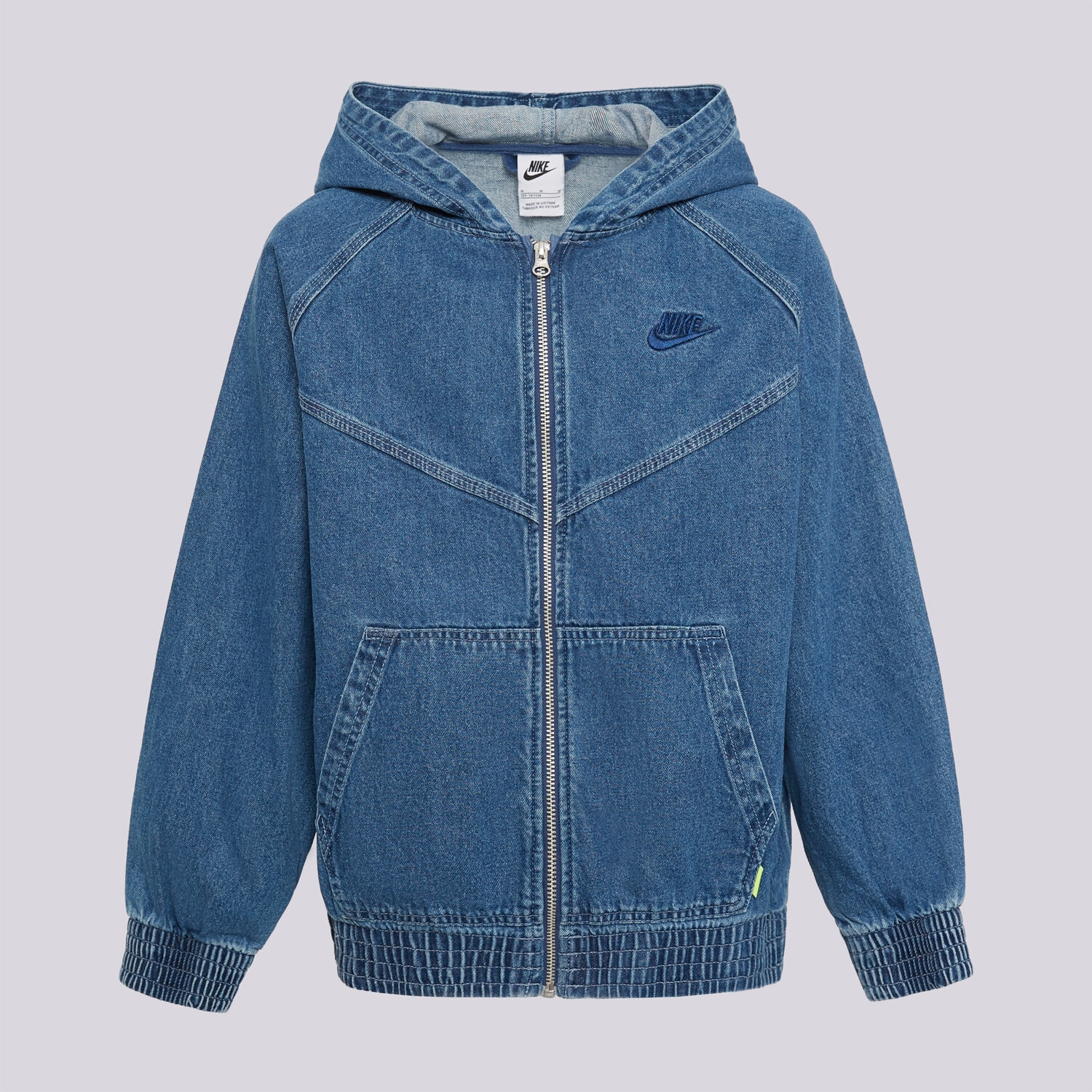 Dziecięca kurtka przejściowa (wiosenna/jesienna) NIKE KURTKA WR DENIM FZ JACKET BOY IF2306-435 NIEBIESKI