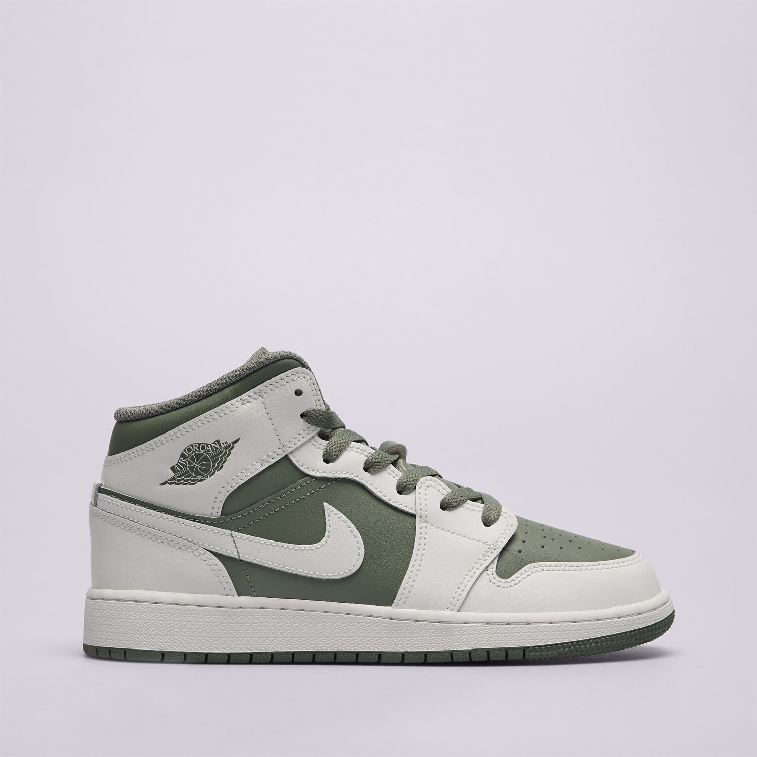 Buty sneakersy dla dzieci JORDAN AIR 1 MID BG DQ8423-107 KHAKI