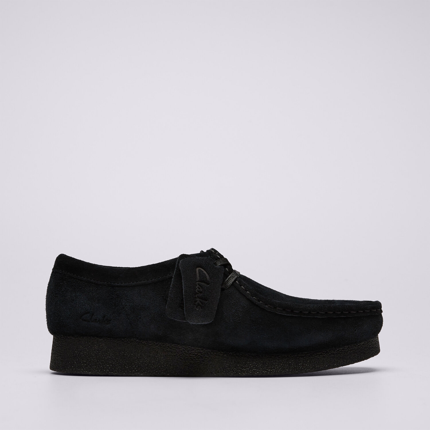 Buty casual damskie CLARKS WALLABEEEVOSH 26174746 CZARNY