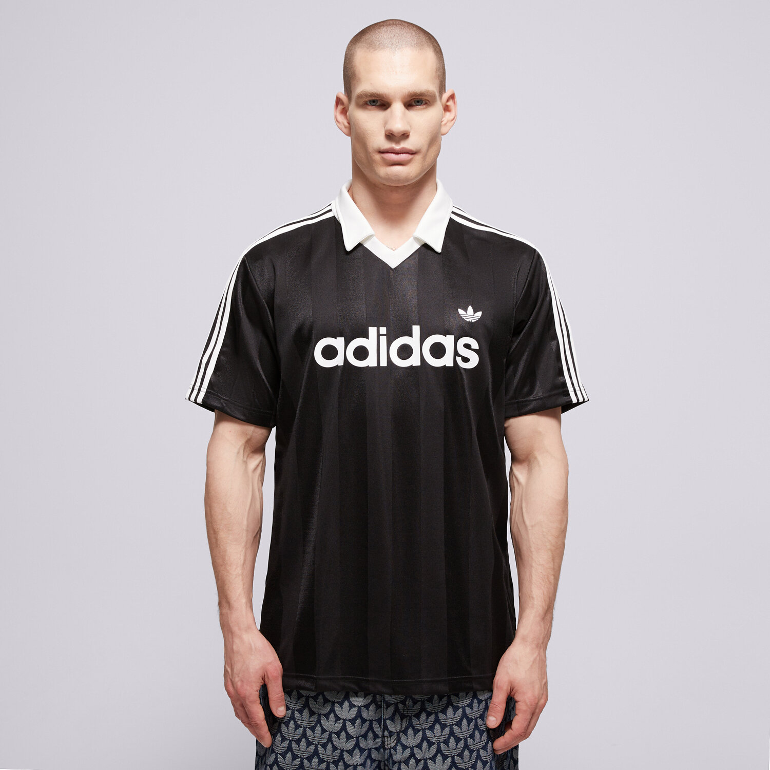 Koszulka, t-shirt sportowy męski ADIDAS T-SHIRT JSY KE3584 CZARNY