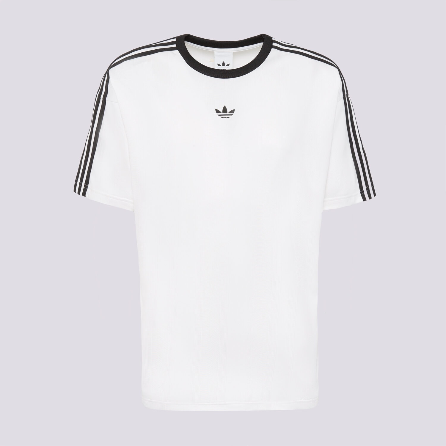 Koszulka, t-shirt sportowy męski ADIDAS T-SHIRT JACQUARD JERSEY KD5829 BIAŁY