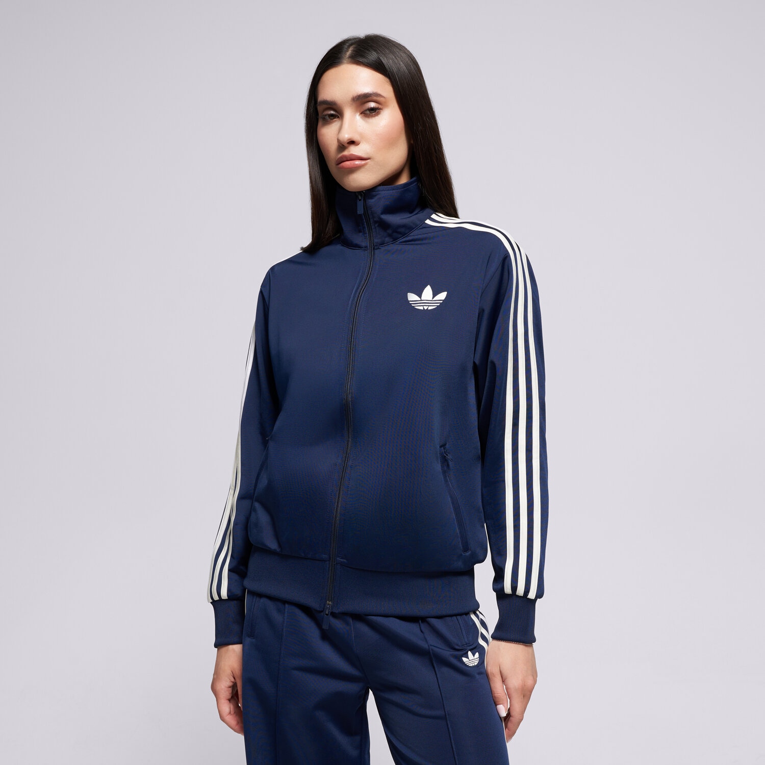Bluza damska ADIDAS BLUZA ROZPINANA FB TT LOOSE KC9004 GRANATOWY