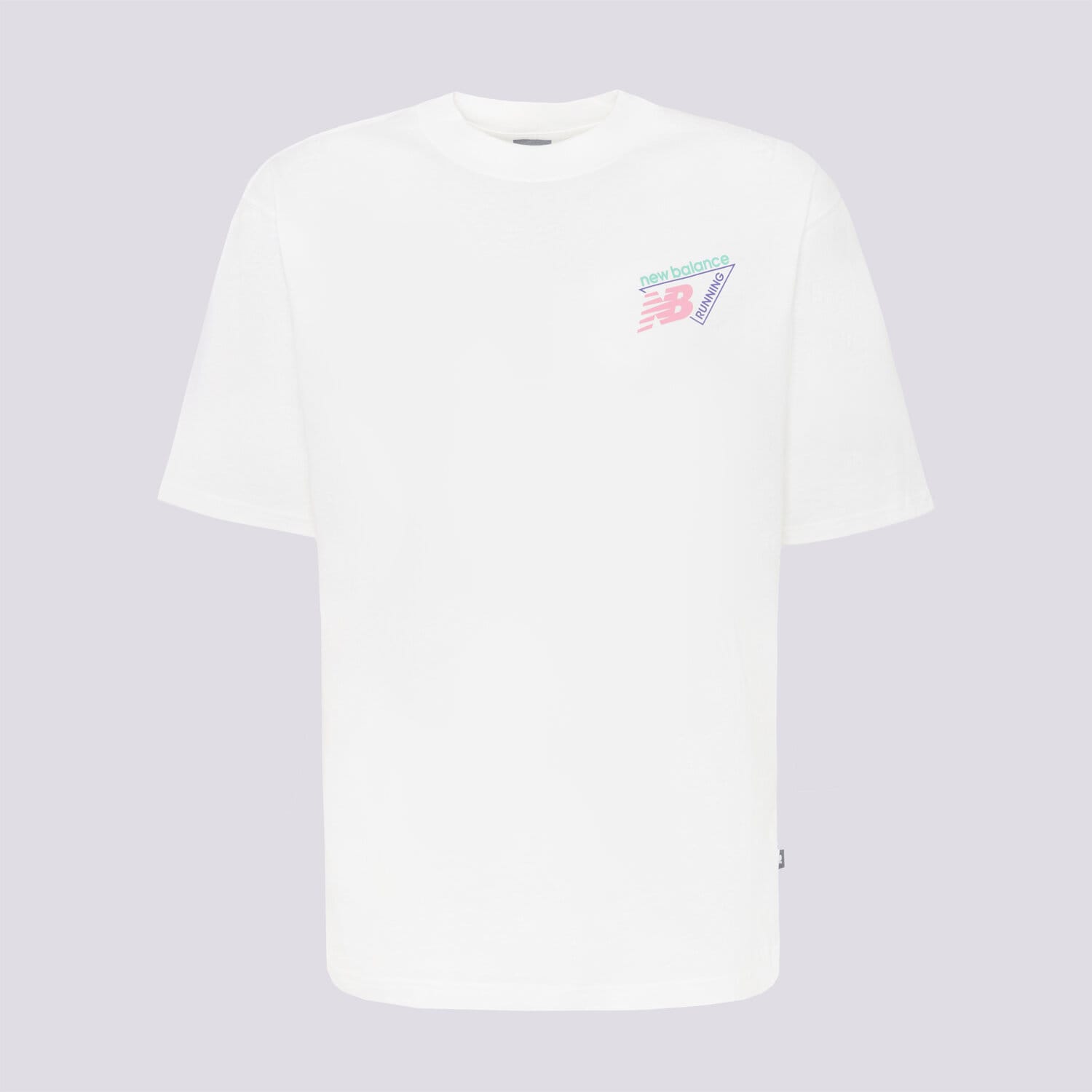 Koszulka, t-shirt sportowy męski NEW BALANCE T-SHIRT CLASSIC TRI-LOGO HEAT MAP MT61V4ZGWT BIAŁY