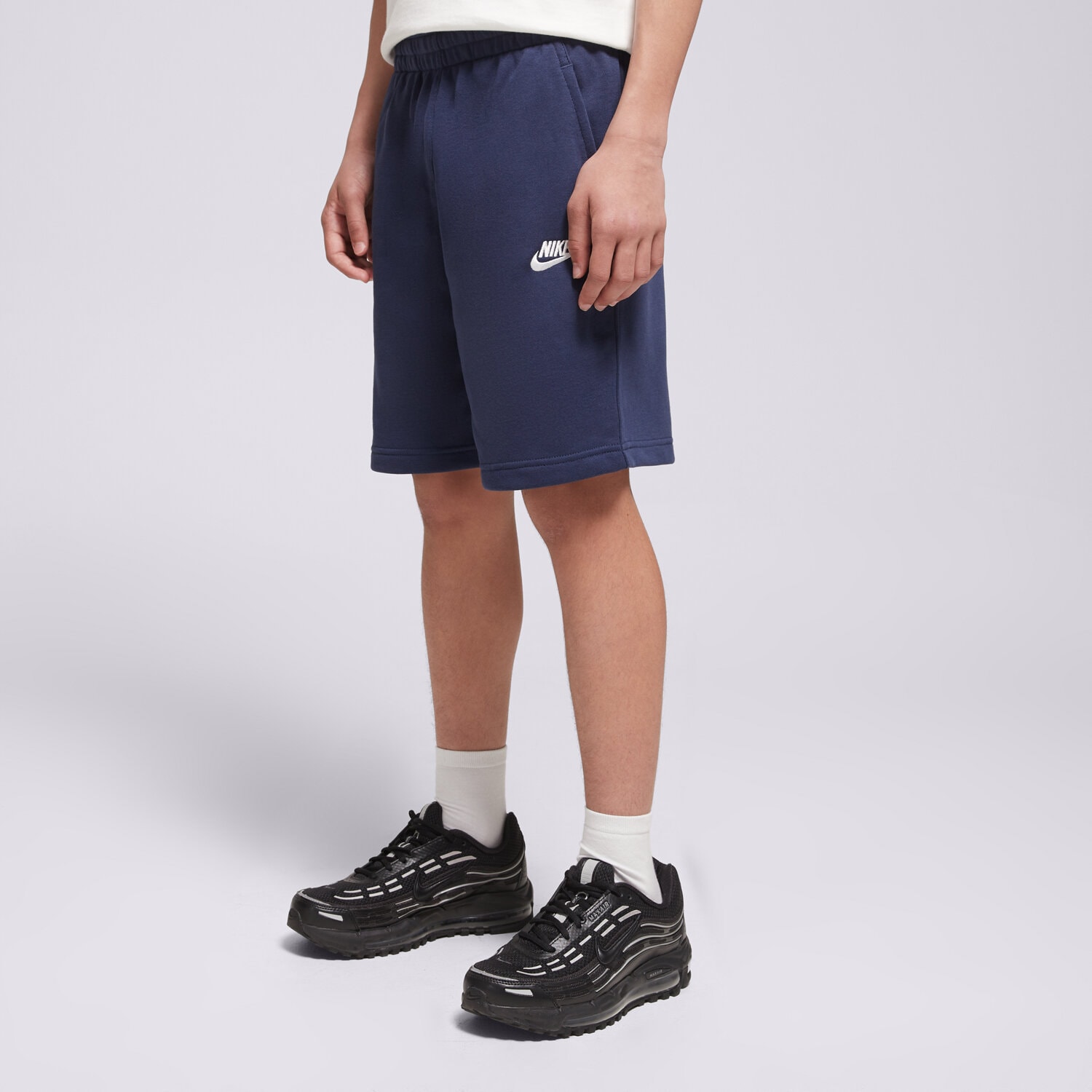 NIKE SZORTY K NSW CLUB FT SHORT LBR BOY FD3015-410 GRANATOWY