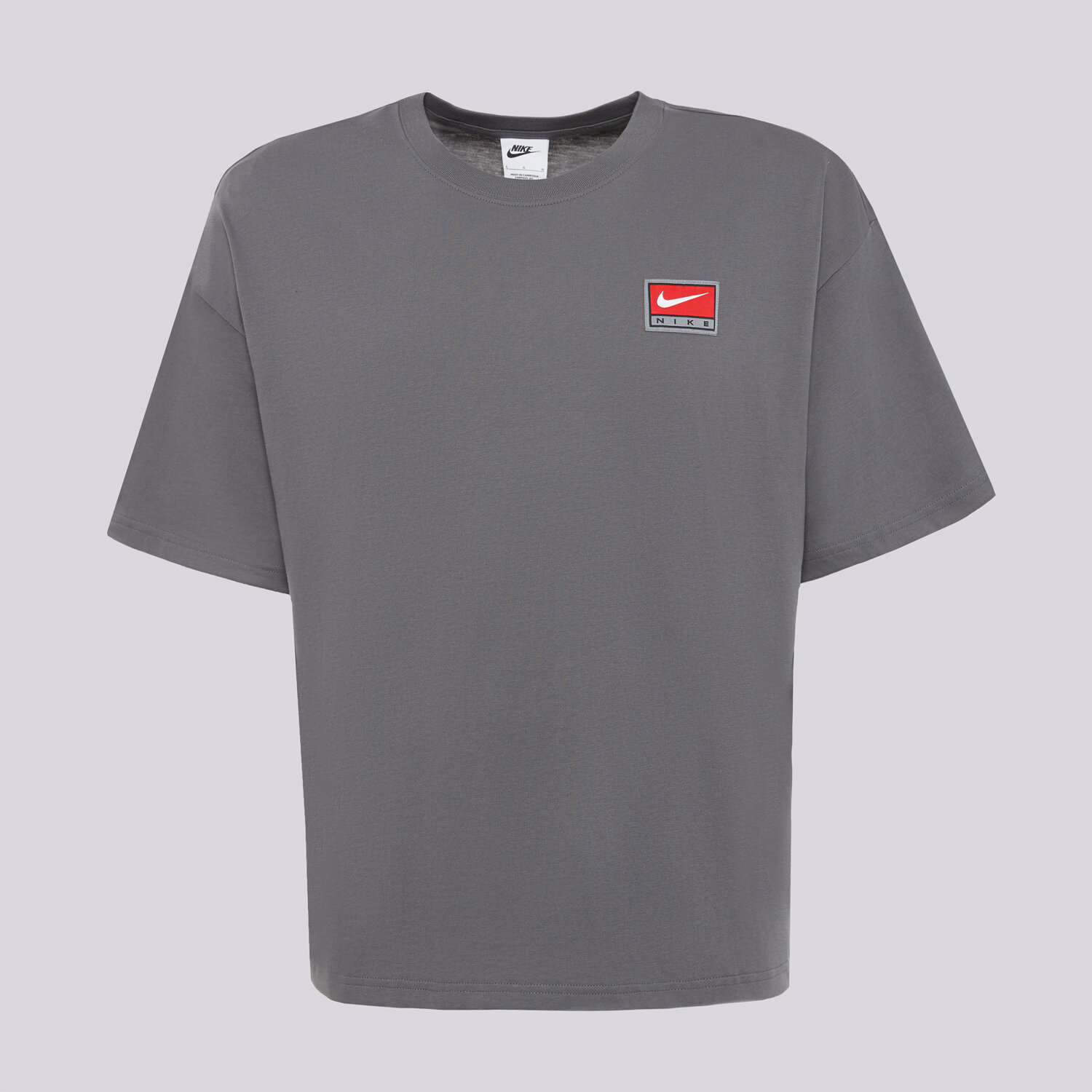 Koszulka, t-shirt sportowy męski NIKE T-SHIRT M NL SS BOXY KNIT TOP II4379-068 SZARY