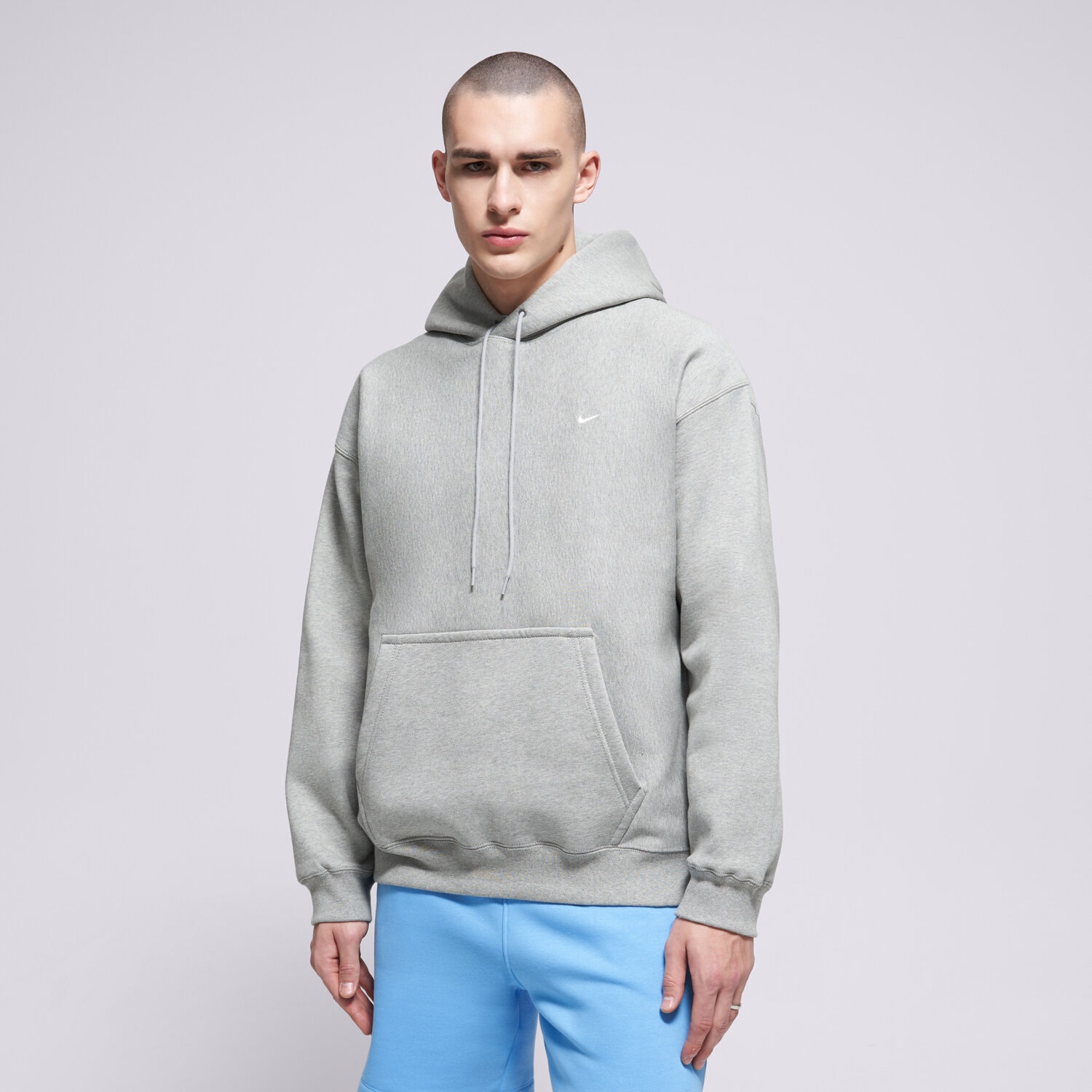 Bluza męska NIKE BLUZA Z KAPTUREM M NL SOLO SWSH BB PO HOODIE HV1082-063 SZARY