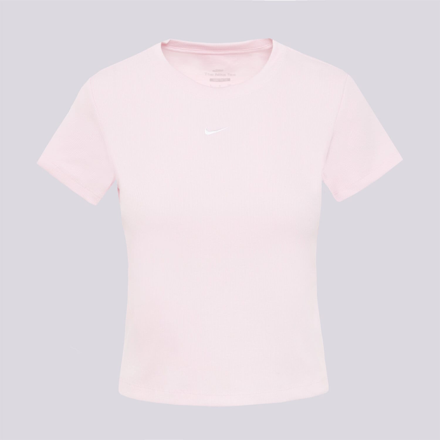 Koszulka, t-shirt damski NIKE T-SHIRT W NSW RIB TGHT SS TEE HV4994-663 RÓŻOWY