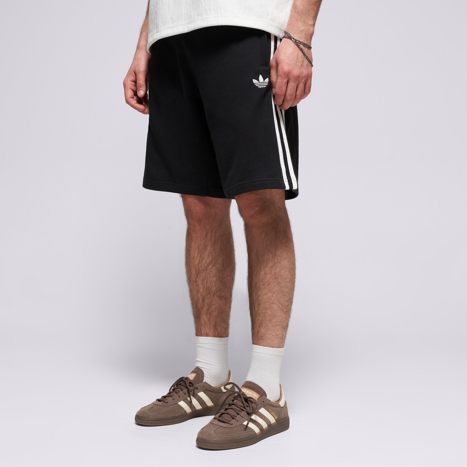 Krótkie spodenki, szorty męskie ADIDAS SZORTY 3S SHO KE3566 CZARNY