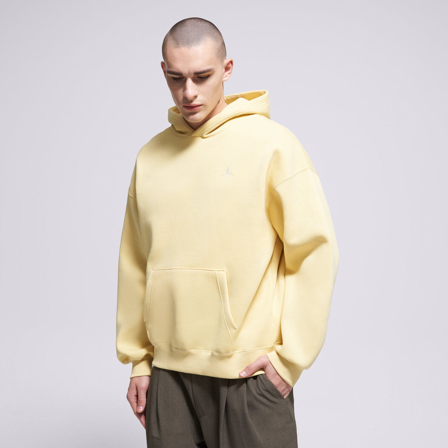 Bluza męska JORDAN BLUZA Z KAPTUREM M J BRK OVS PO HD IB7235-753 ŻÓŁTY